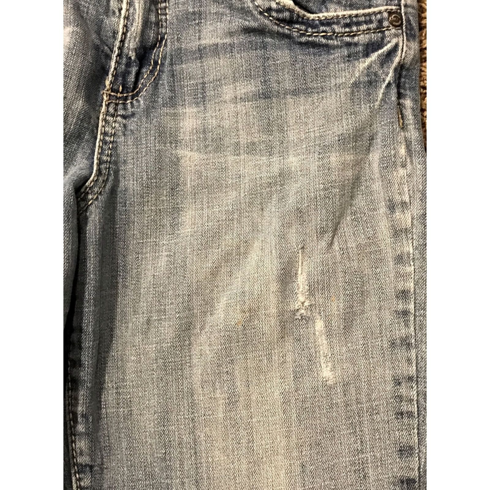 Vintage Common Genes Womens Size 8 Denim Jean Capris Capri Regular Blue Pockets Zipper Button 32 in Waist B19 Size 24" / US 00 / IT 34 - 2 Thumbnail