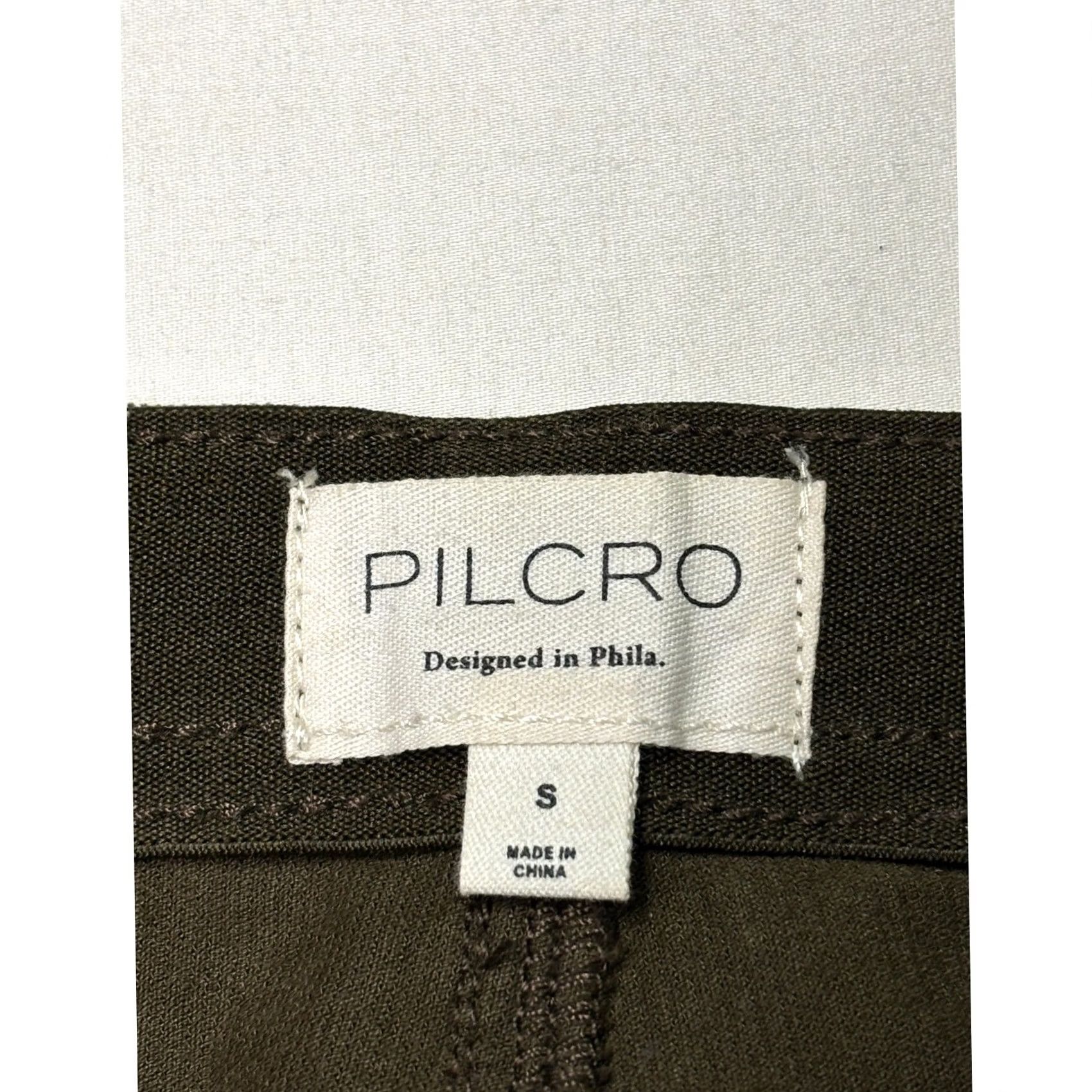 Vintage Pilcro Olive Brown Corduroy Wide Leg Pull On Pants Women S W29 L24 Size 28" / US 6 / IT 42 - 2 Thumbnail
