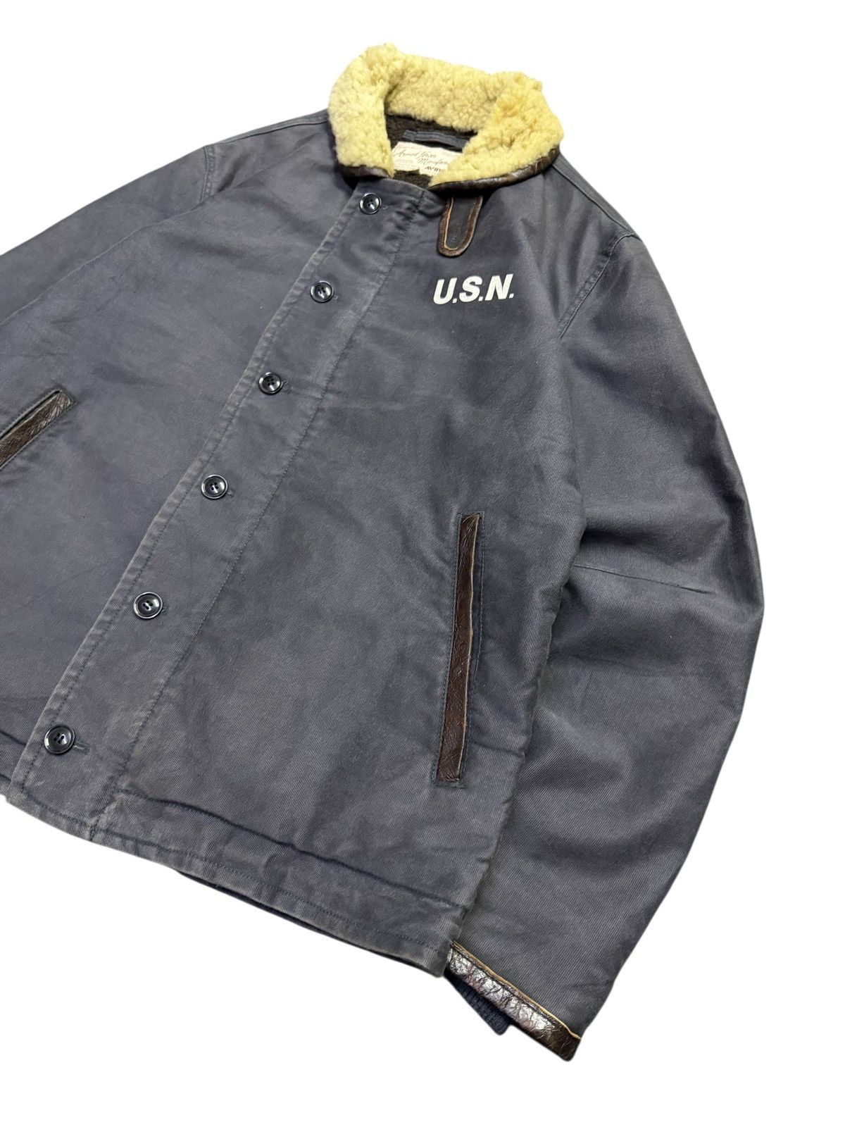 Avirex Vintage Avirex Reproduction U.S Navy (U.S.N) N-1 Deck Jacket Size US XL / EU 56 / 4 - 2 Thumbnail