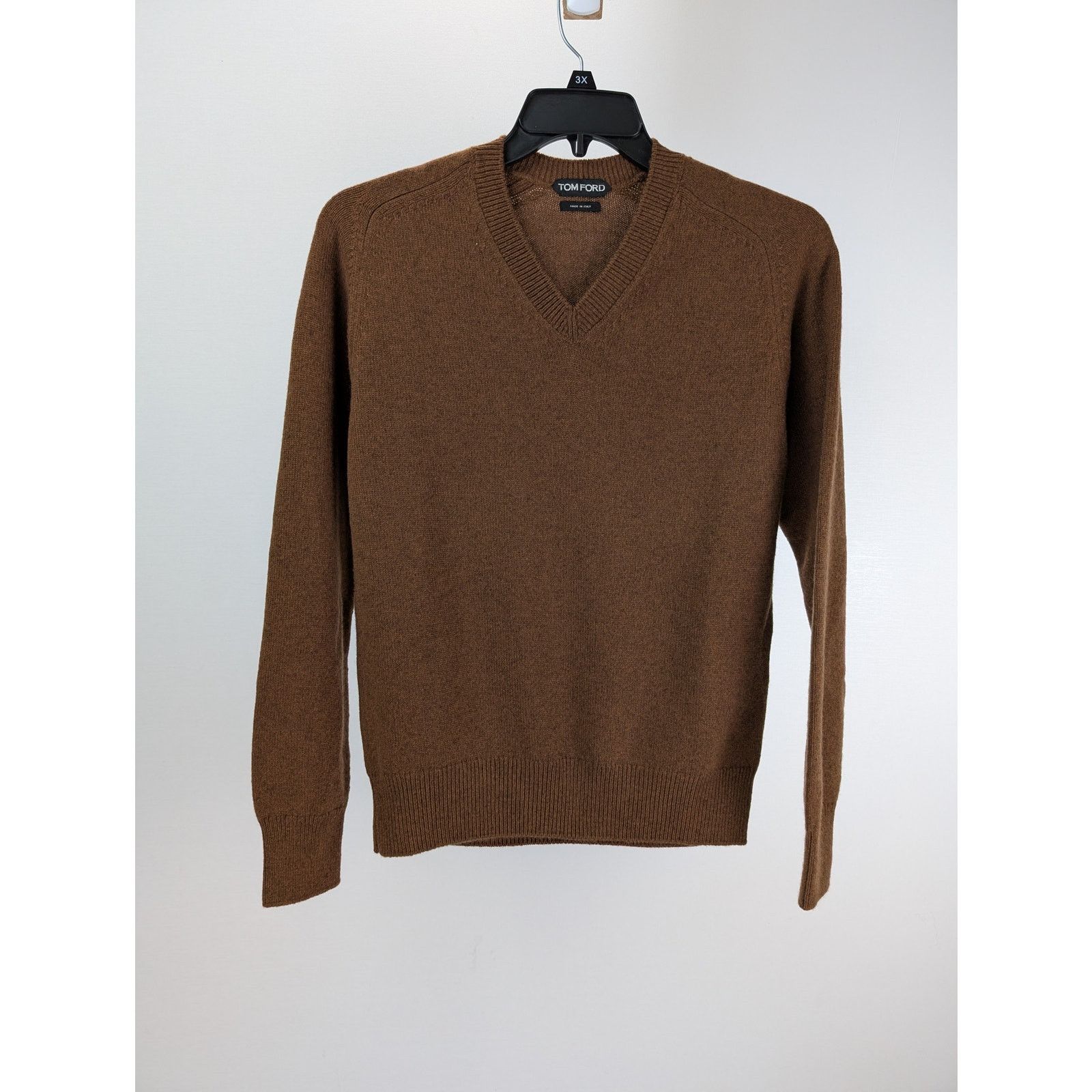 Tom Ford o1rshd1 V-Neck Polo in Brown Size US M / EU 48-50 / 2 - 5 Thumbnail