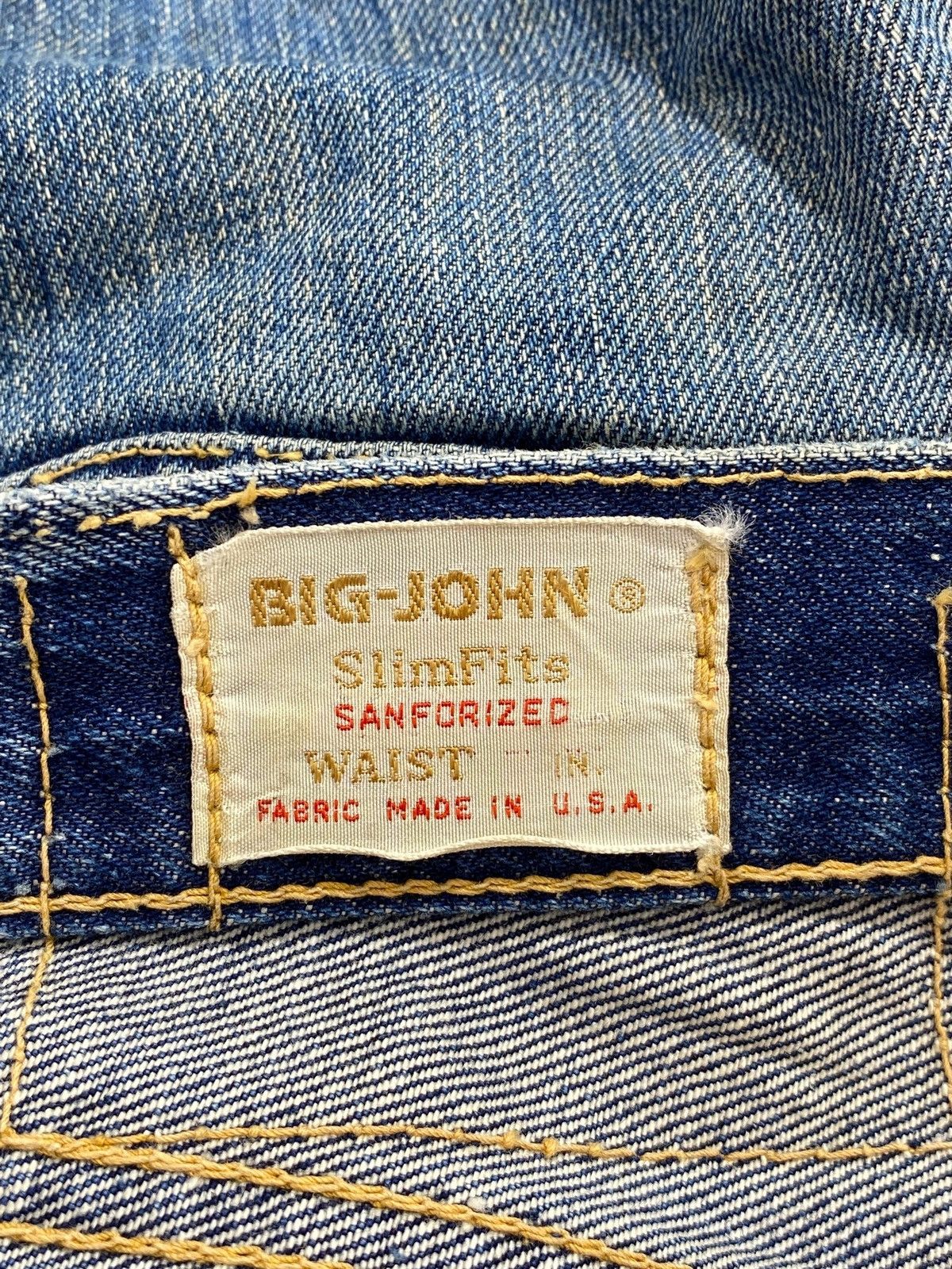 Big John Big John Selvedge Blue Wash Style Jeans Size US 28 / EU 44 - 12 Thumbnail