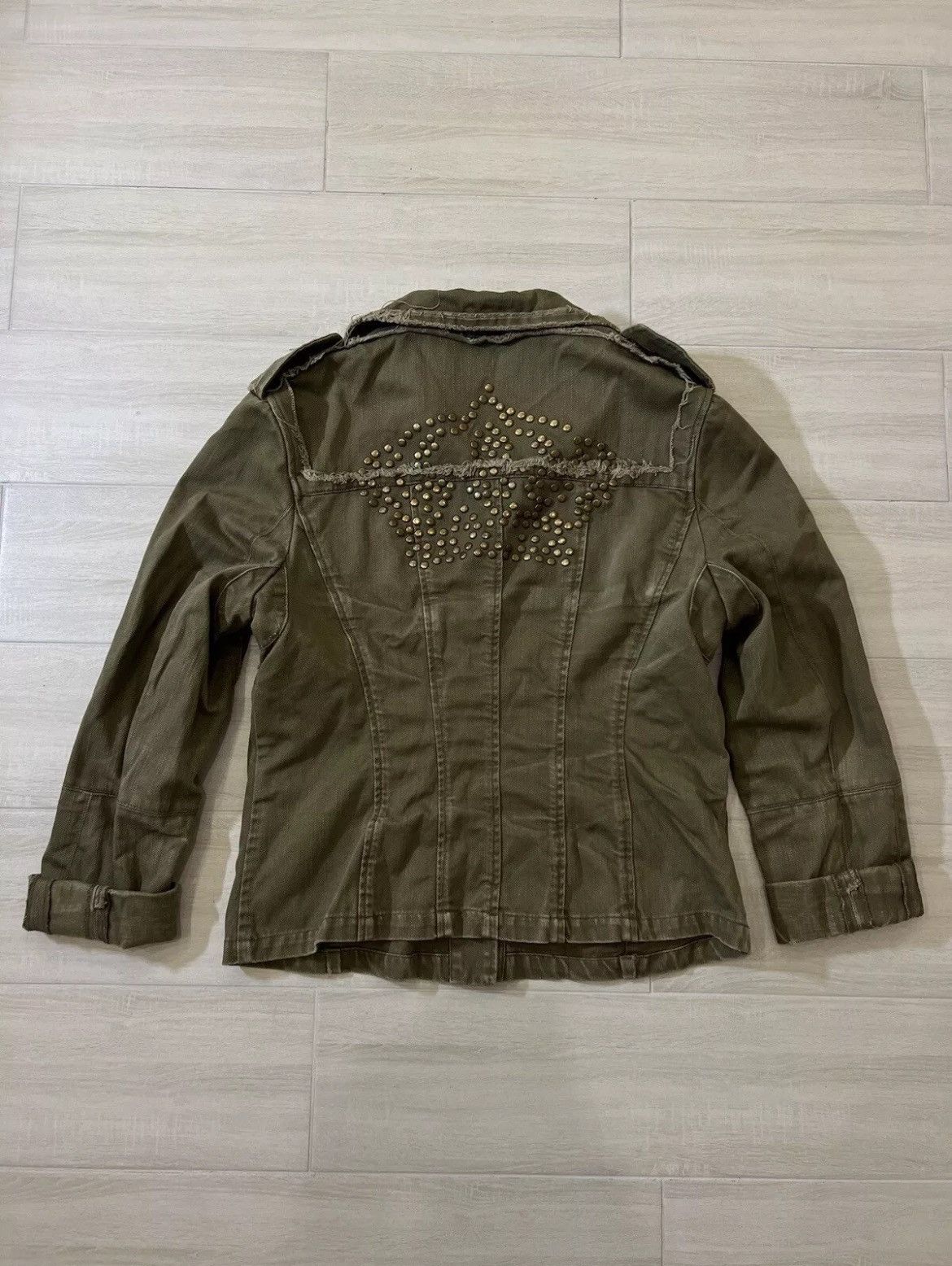Vintage × Von Dutch VTG Women's Von Dutch Denim Jacket in Green with Buttons Size S / US 4 / IT 40 - 9 Thumbnail