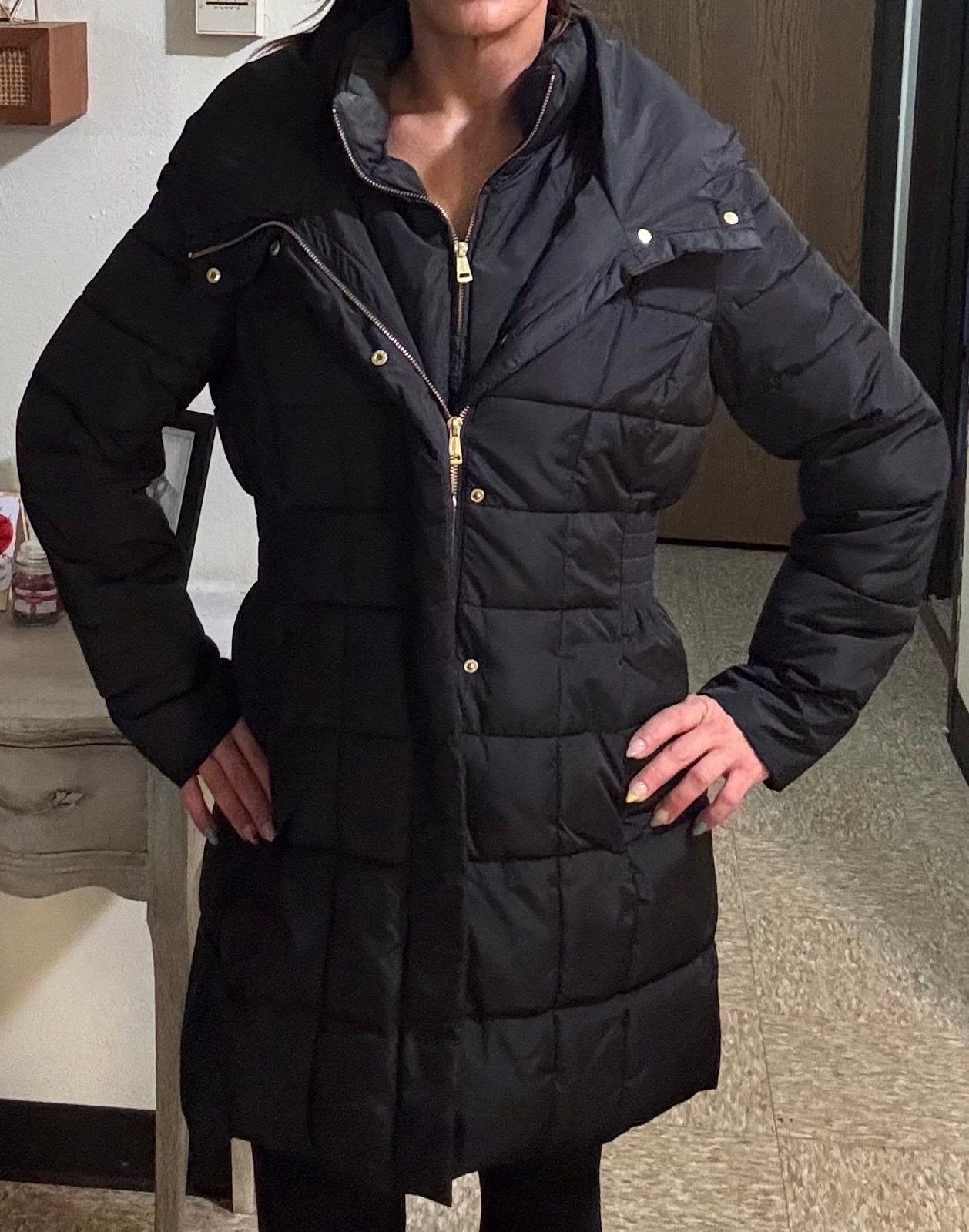 Cole Haan Cole Haan Hooded Down & Feather Jacket Size L / US 10 / IT 46 - 3 Thumbnail