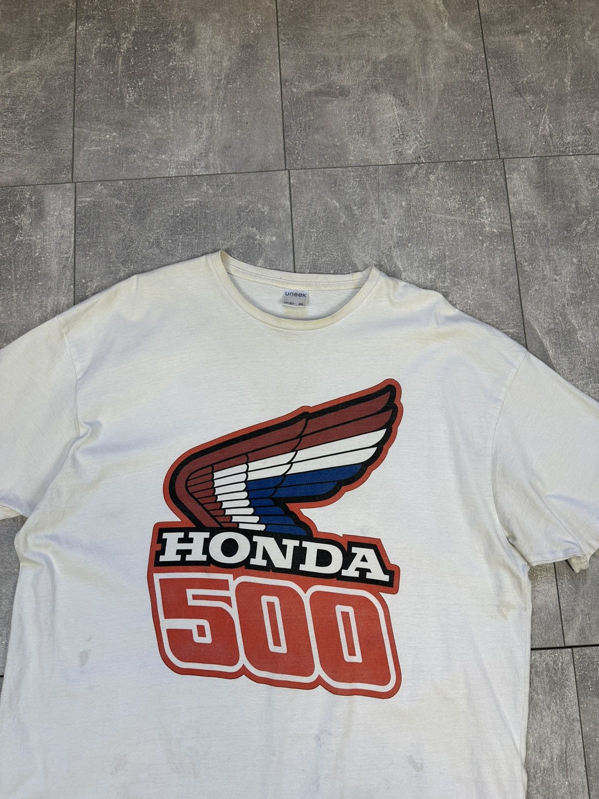 Honda Men’s vintage distressed Honda 500 racing tee Size US XXL / EU 58 / 5 - 5 Thumbnail
