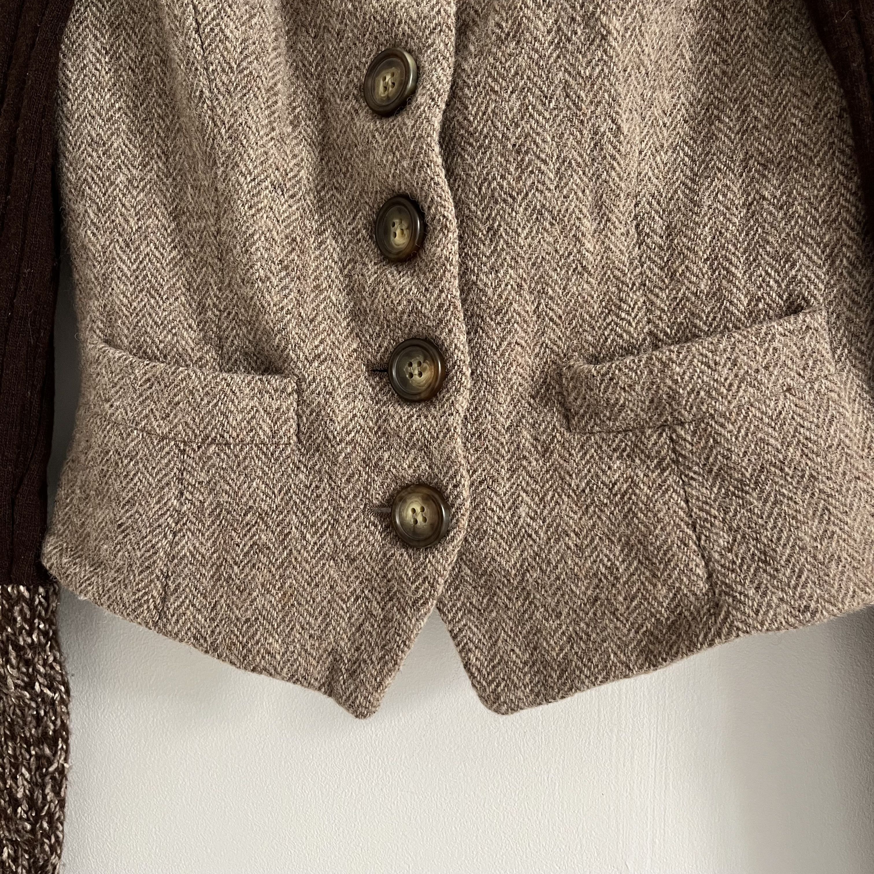 Vintage Dolce & Gabbana Runway Jacket Wool Sweater Sleeves