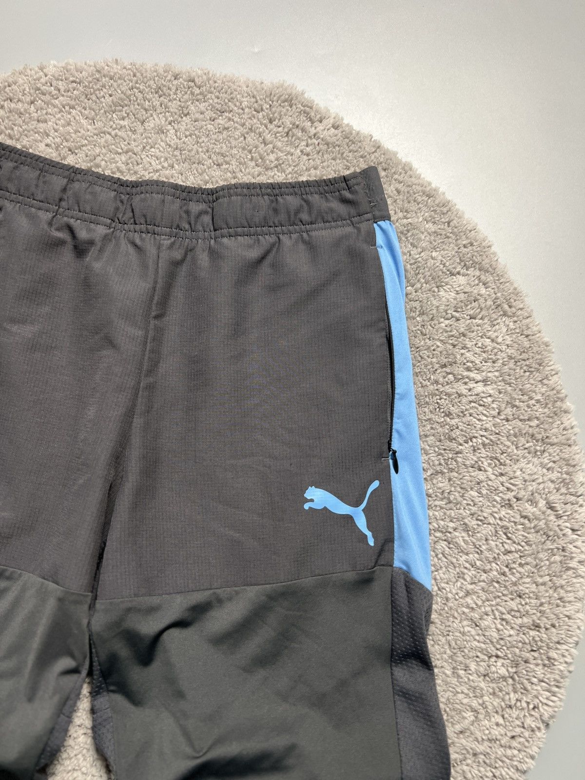 Puma × Vintage Mens Puma FC Manchester City Sweatpants Jersey Football Size US 32 / EU 48 - 4 Thumbnail