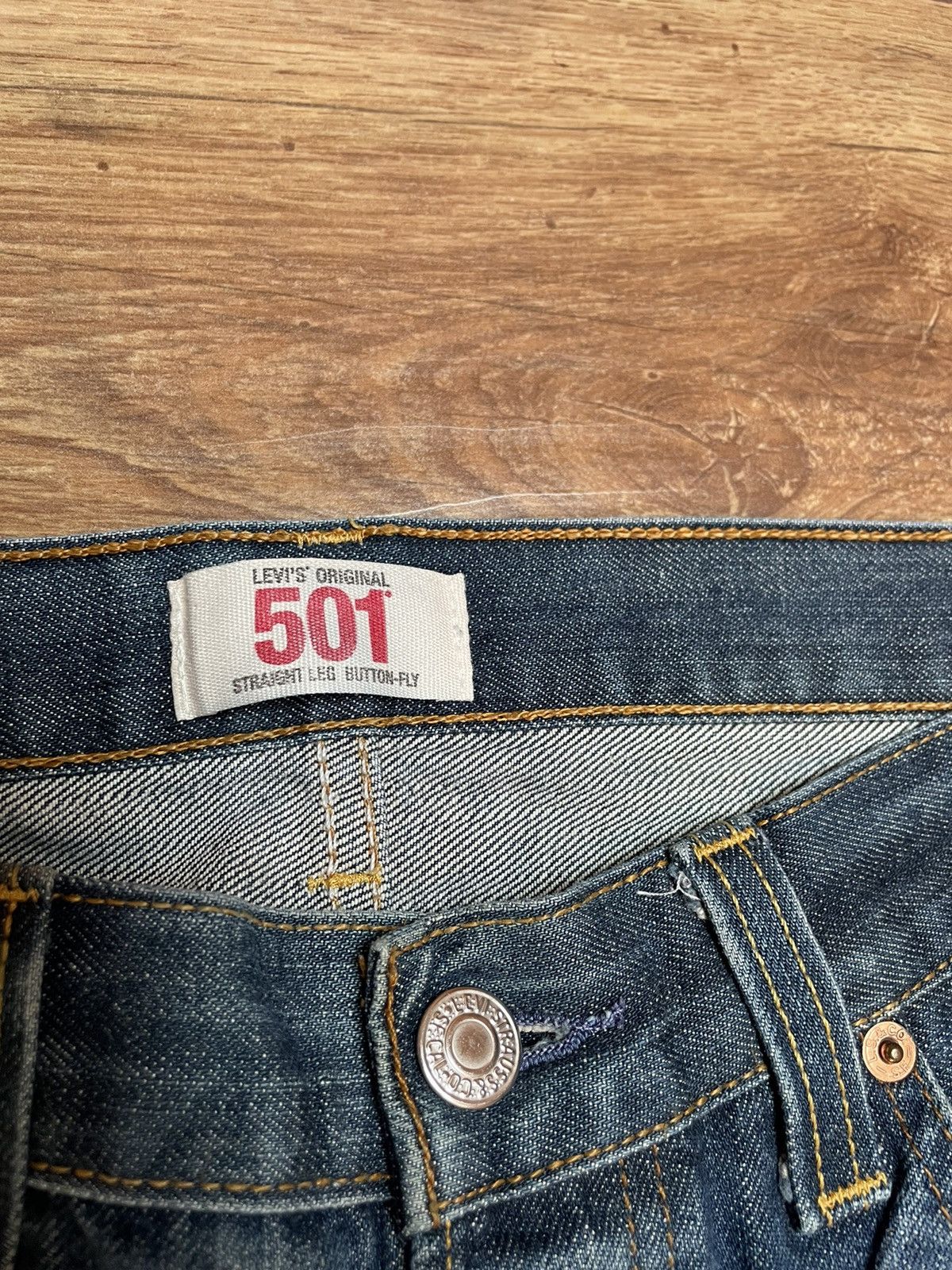 Levi's Stunning vintage Levi’s 501 blue jeans Size US 33 - 2 Thumbnail