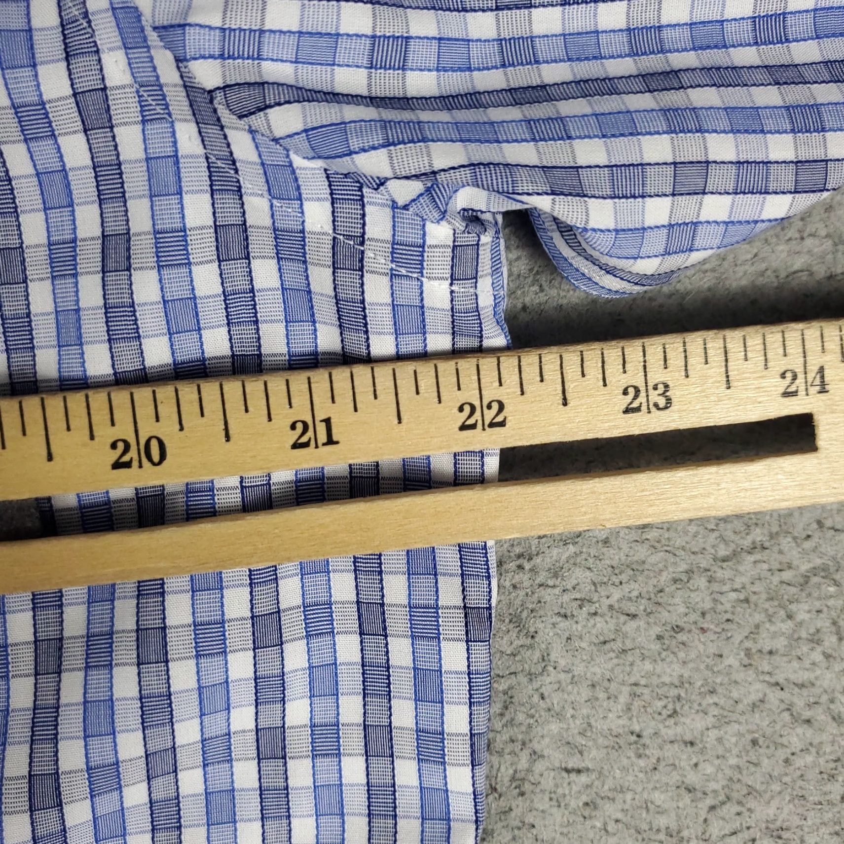 UNTUCKit UNTUCKit Shirt Mens LT Large Tall Blue Plaid Slim Fit Button Up Long Sleeve Shirt Size US L / EU 52-54 / 3 - 5 Thumbnail