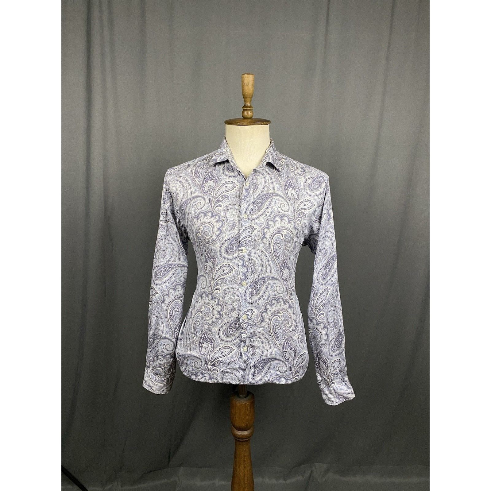 Etro Etro Paisley Men's Blue Longsleeve Shirt Size XL Size US XL / EU 56 / 4 - 3 Thumbnail