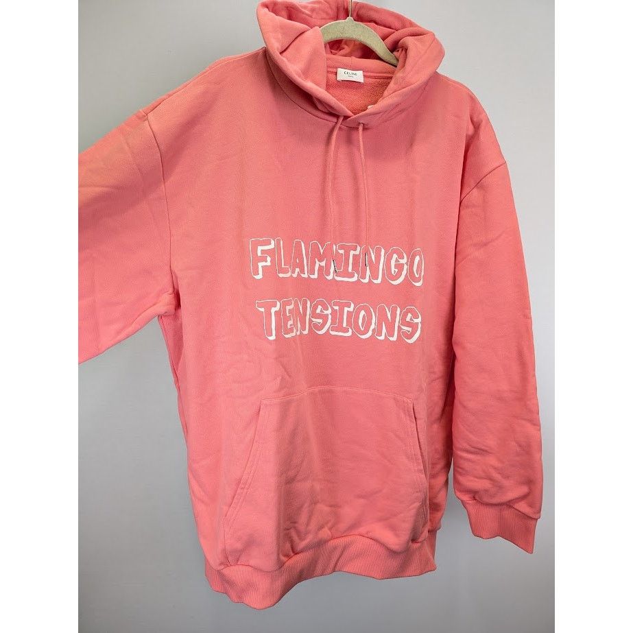 Celine o1rshd1 Hoodie in Pink Size US XL / EU 56 / 4 - 10 Thumbnail