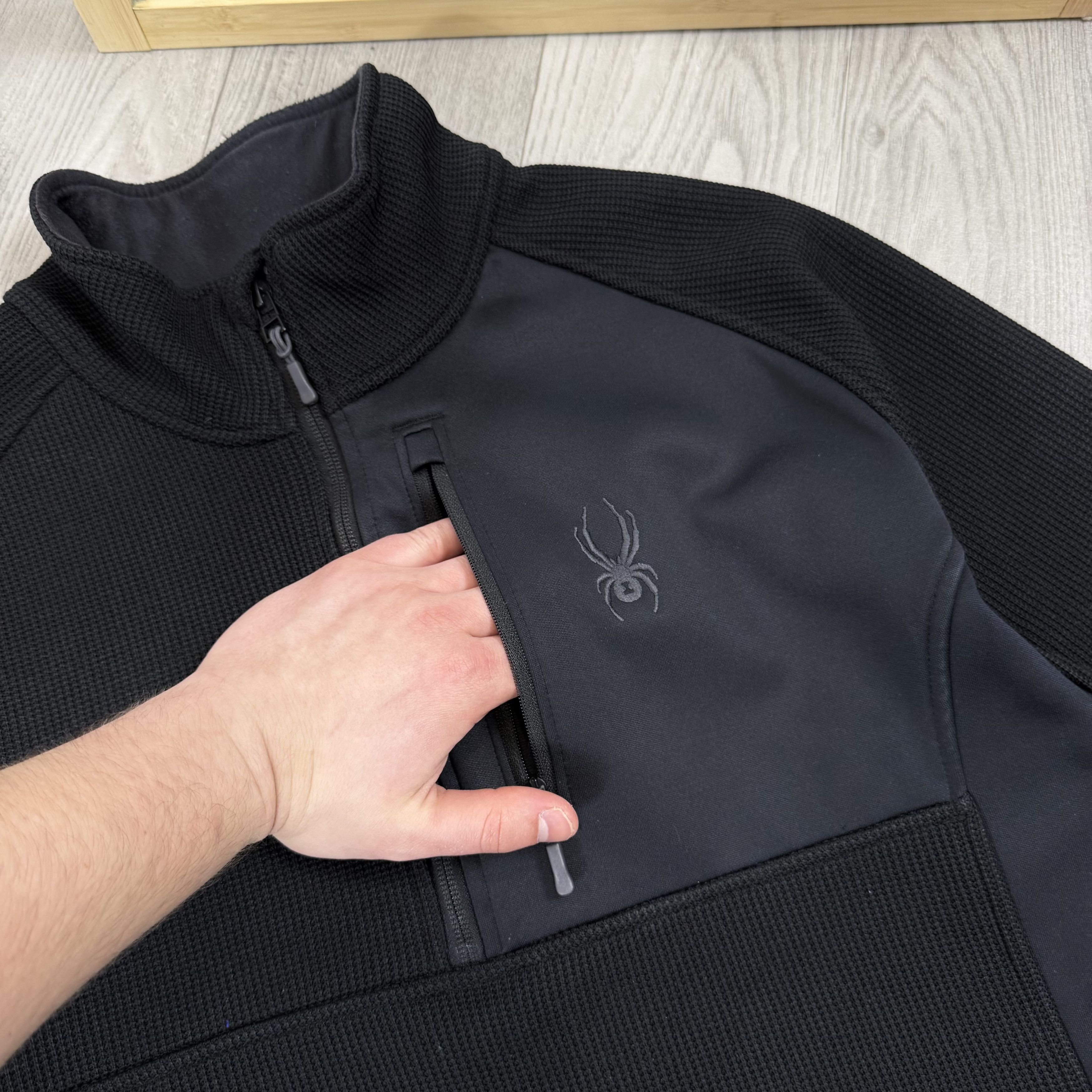 Spyder Vintage Spyder Gorpcore Black Half Zip Sweatshirt Sweater Size US L / EU 52-54 / 3 - 7 Thumbnail