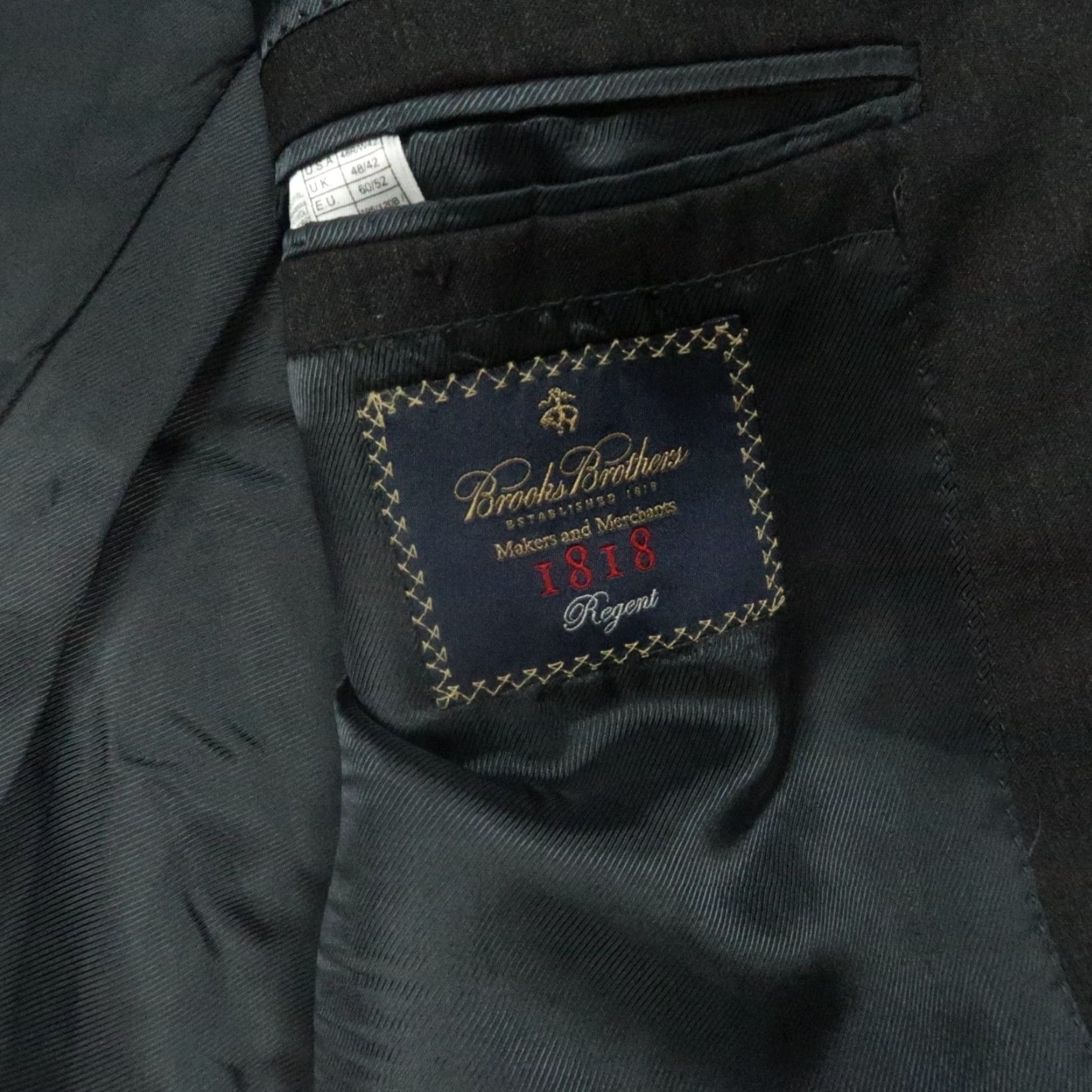 Brooks Brothers Brooks Brothers Blazer Mens 48R Gray 1818 Regent Wool Estrato Togna Knit Notch 2 Button Single-Breasted Size 48R - 4 Thumbnail