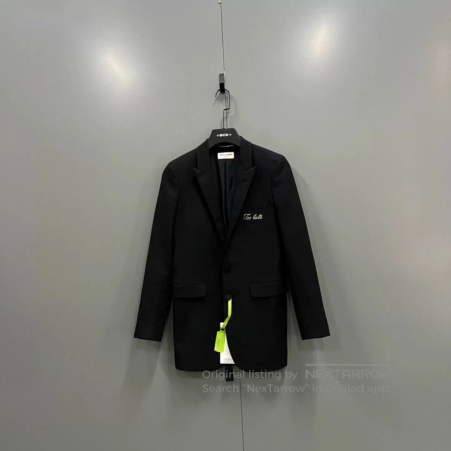 Saint Laurent Paris Saint Laurent Black Gold Thread Lapel Blazer. Size US M / EU 48-50 / 2 - 1 Thumbnail