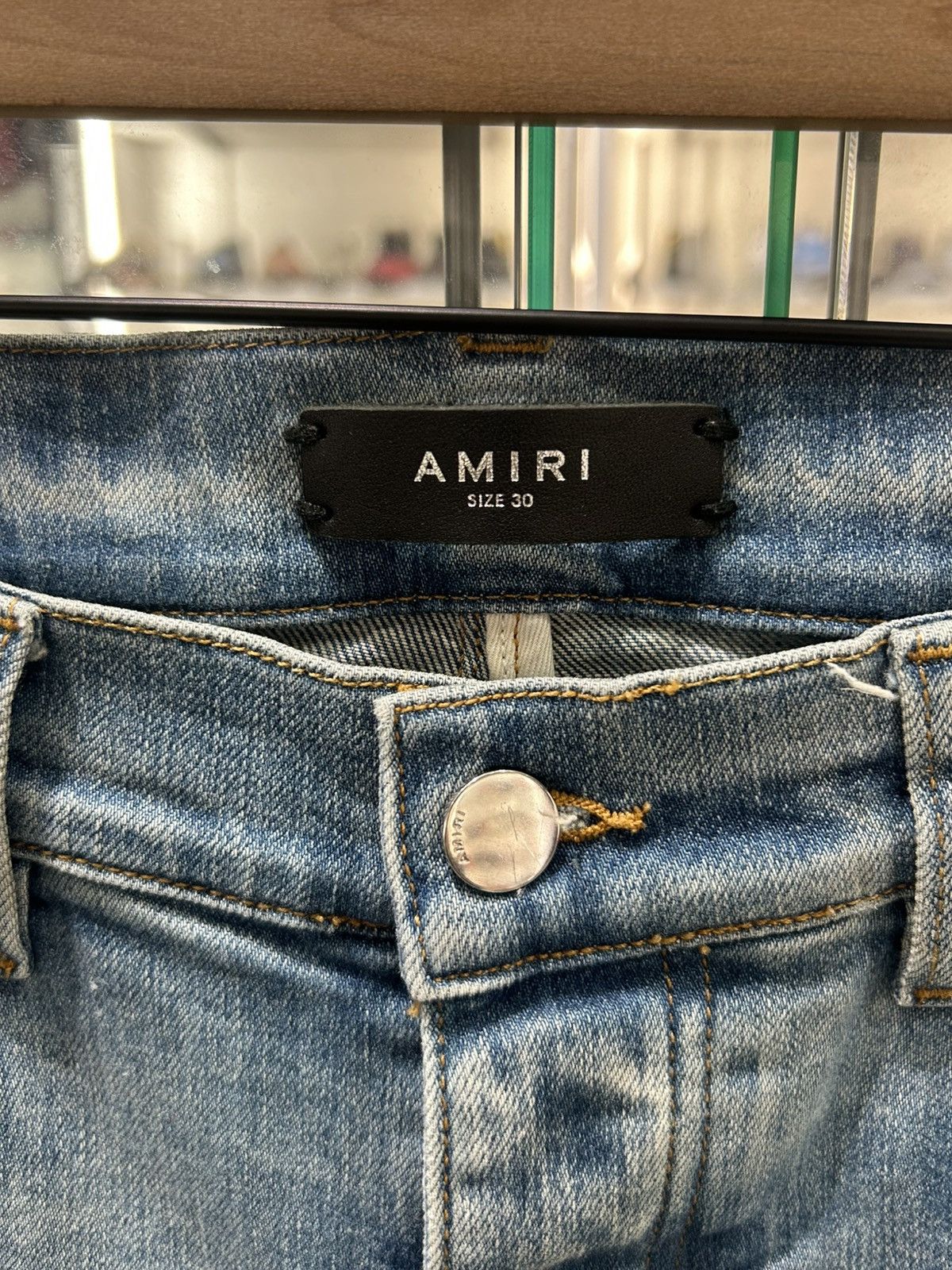 Amiri Amiri vintage bandana artpatch jeans orange Size US 30 / EU 46 - 3 Thumbnail