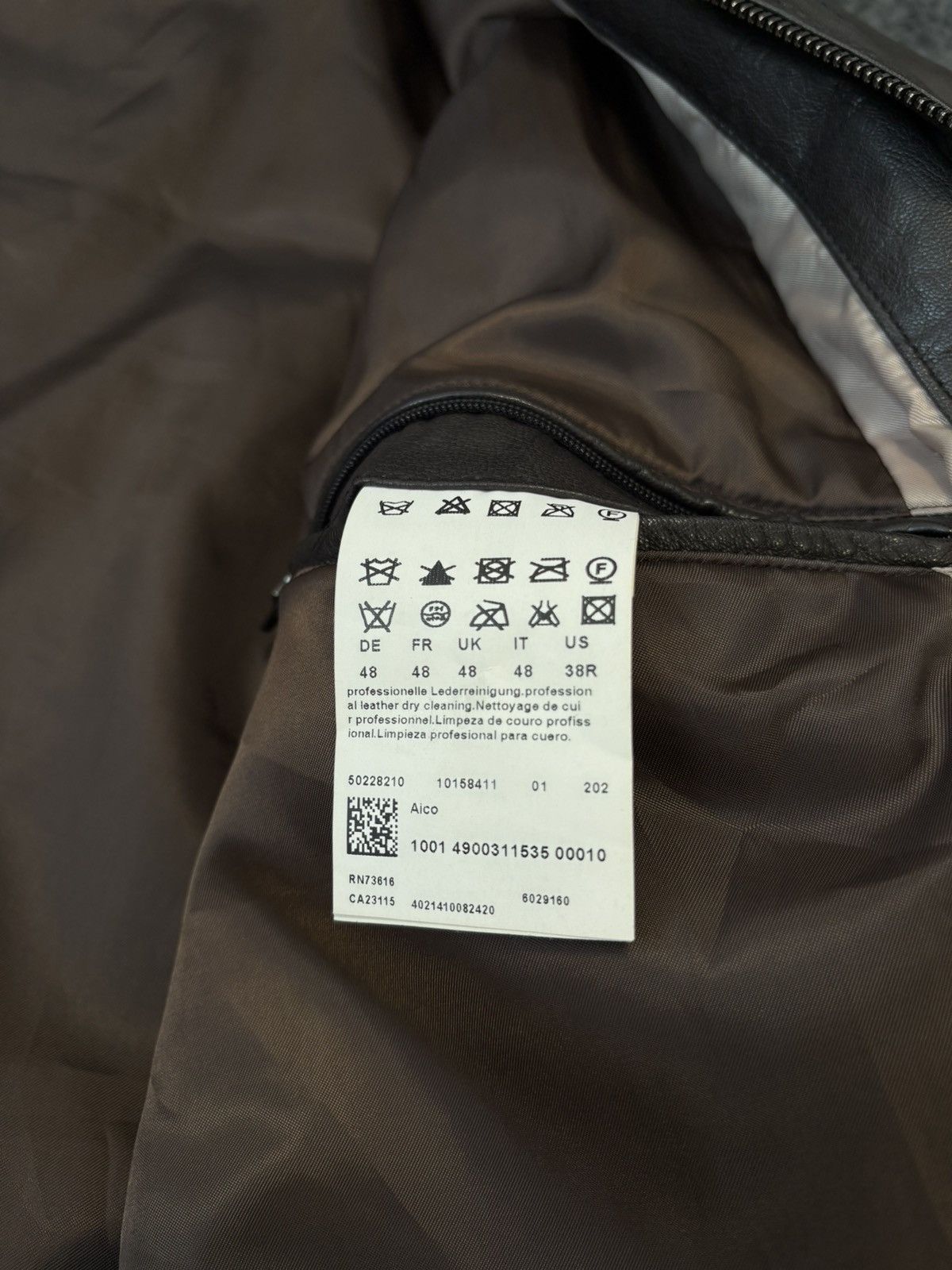 Hugo Boss Hugo Boss Luxury Goat Leather Jacket Size US L / EU 52-54 / 3 - 10 Thumbnail