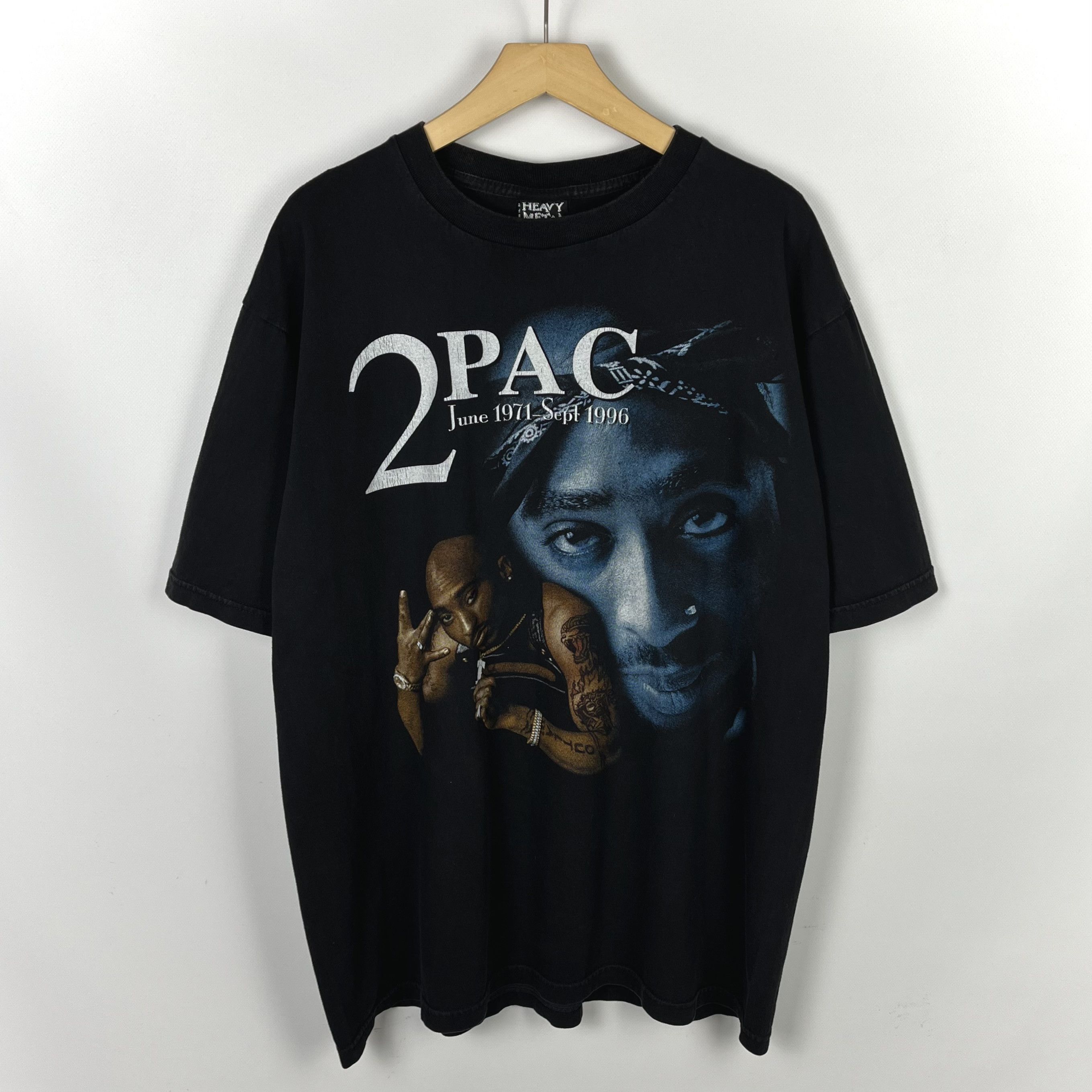 Rap Tees Vintage 2Pac Tupac Shakur AOP Rap T Shirt 90’s Size US XL / EU 56 / 4 - 1 Thumbnail