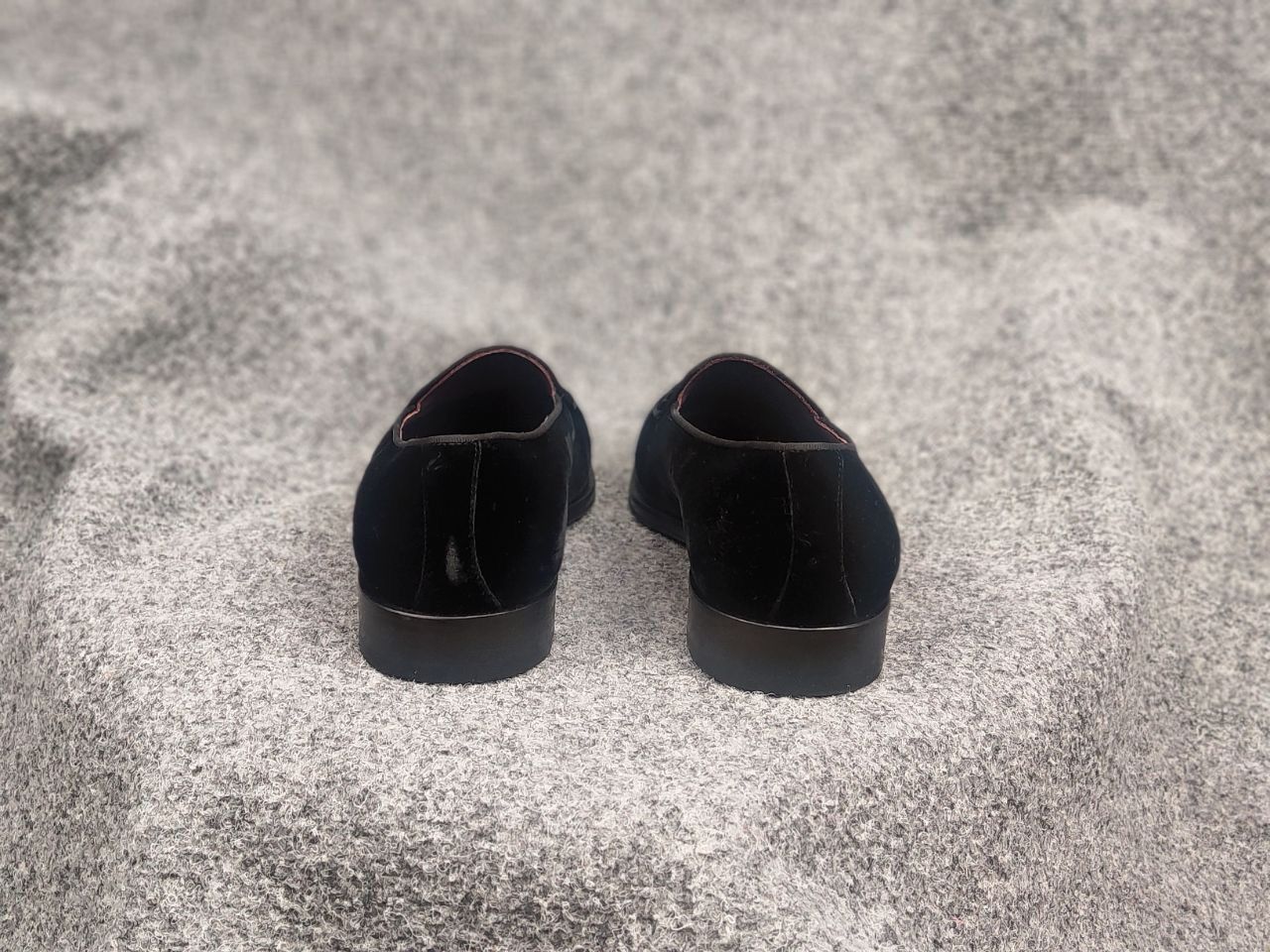 Suitsupply Suitsupply Tuxedo Velour Black Slip On Loafers Formal Shoes Size US 8 / EU 41 - 10 Thumbnail