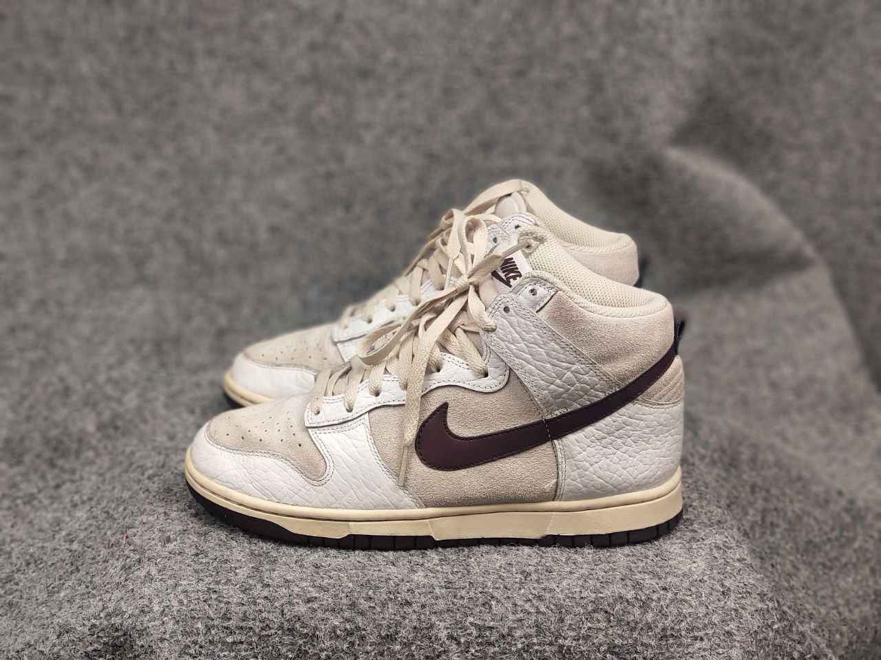 Nike Nike Dunk High Light Orewood Brown Women's Leather Sneakers Size US 8.5 / IT 38.5 - 13 Thumbnail