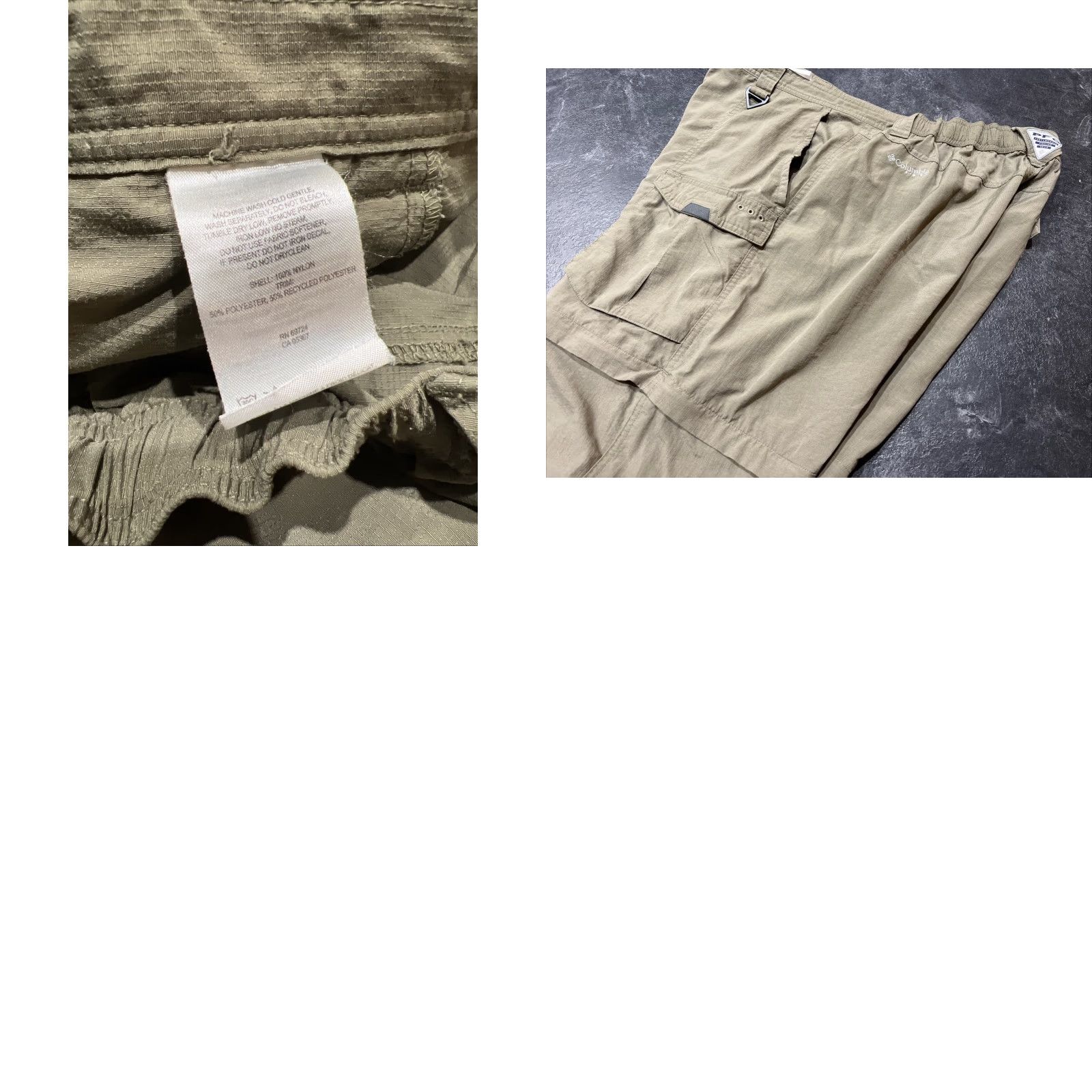 Vintage VINTAGE Columbia Mens Cargo Pants Windbreaker 2XL Olive Lightweight Convertible 30" Fall Winter Outdoor Size US 39 - 8 Thumbnail