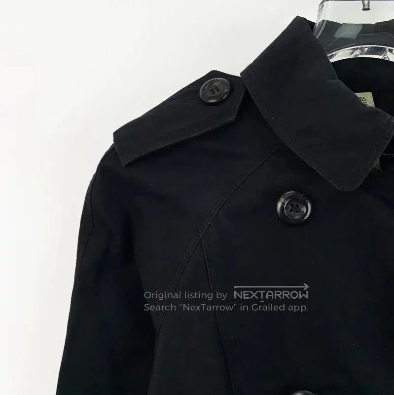 Burberry Burberry Black Cotton Women's Trench Coat. Size XXS / US 00 / IT 34 - 3 Thumbnail