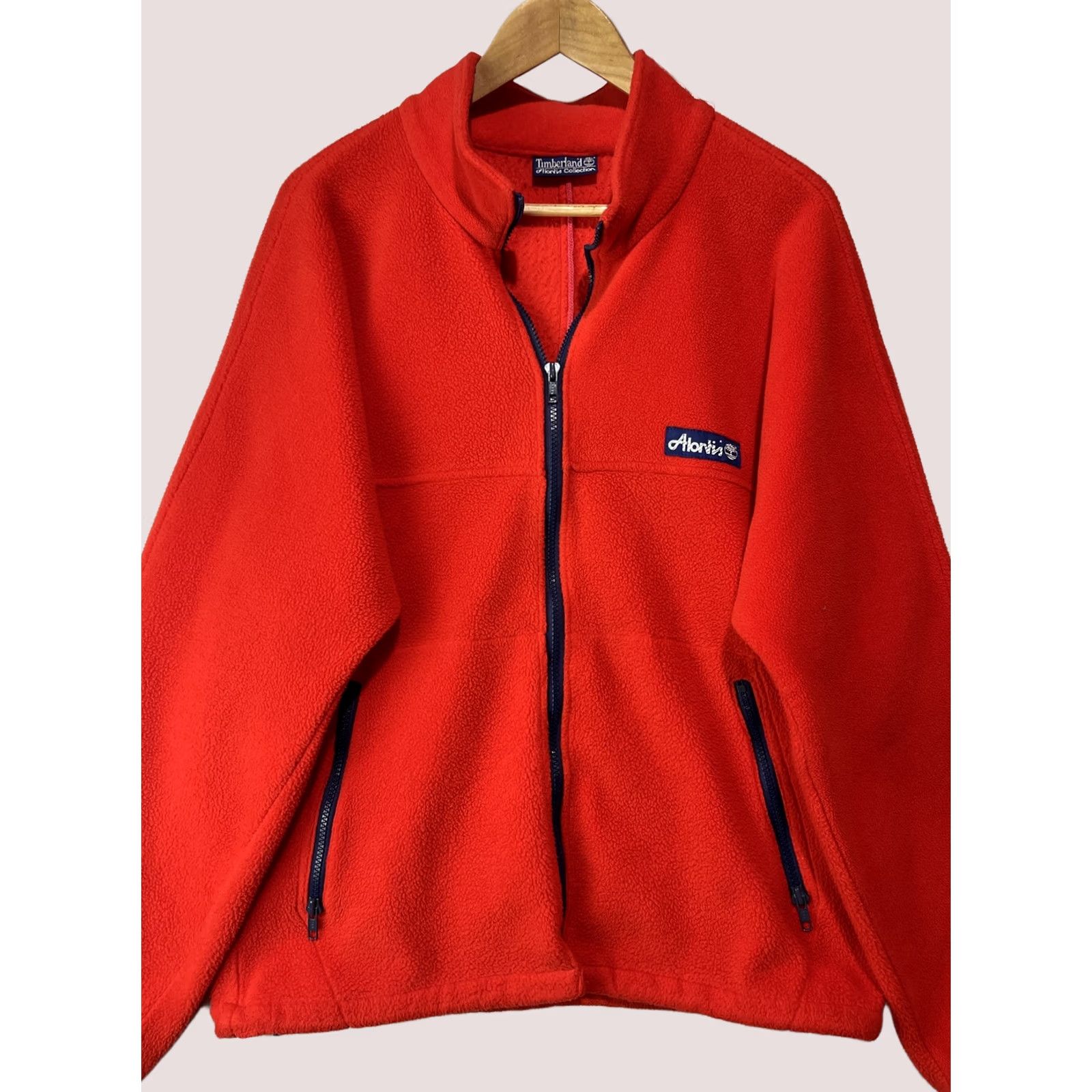 Timberland VINTAGE Timberland Jacket Mens Medium Red Atlantis Polar Fleece Made In USA Size US M / EU 48-50 / 2 - 1 Thumbnail