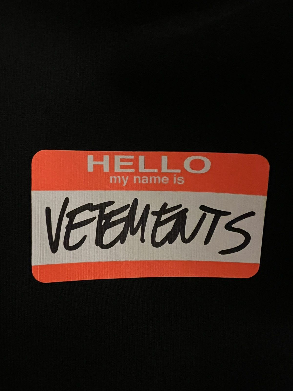 Vetements Vetments “Hello my name is vetments ” hoodie in black Size US S / EU 44-46 / 1 - 6 Thumbnail