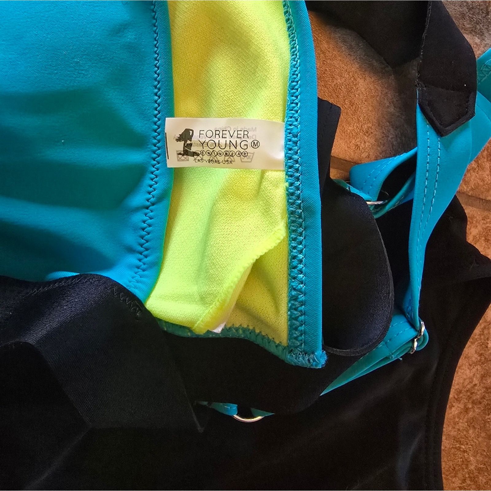 Other Teal Black | FYS | Havana Neoprene Bikini Set Size ONE SIZE - 5 Thumbnail