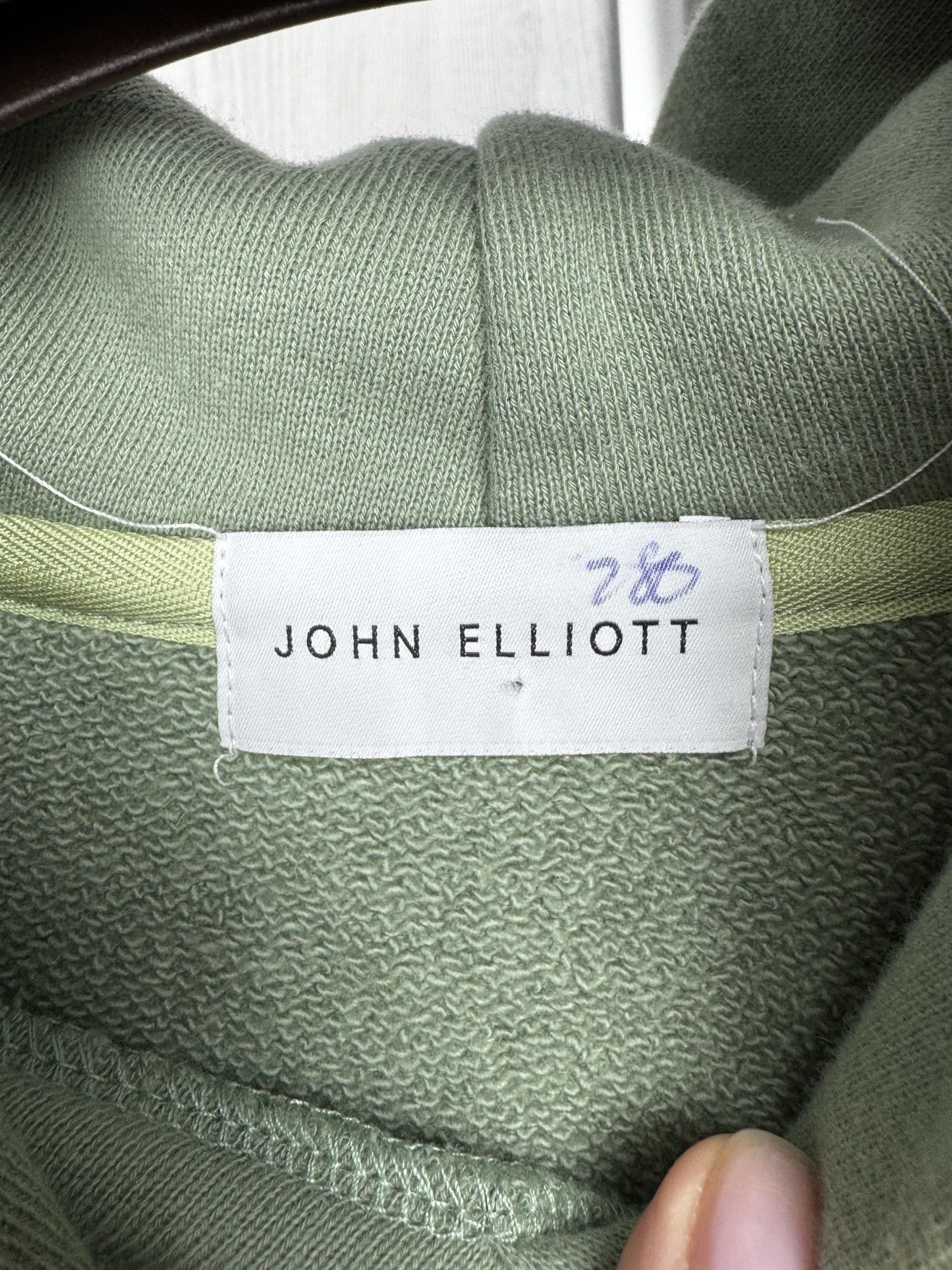 John Elliott John Elliott light green sides zippers made in USA hoodie Size US L / EU 52-54 / 3 - 12 Thumbnail