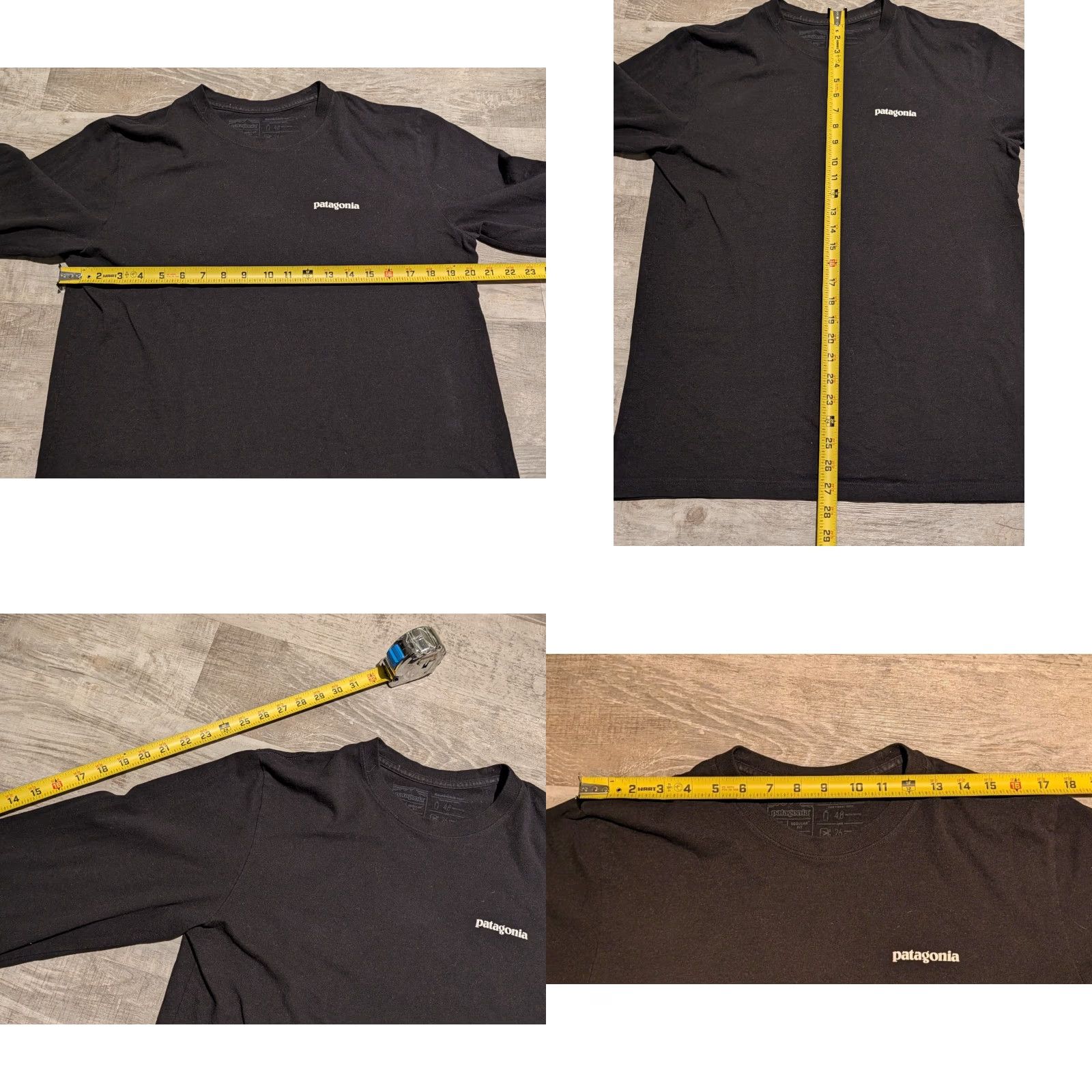 Patagonia Patagonia Shirt Mens M Black Long Sleeve P-6 Logo Graphic Responsibili-Tee Size US M / EU 48-50 / 2 - 8 Thumbnail