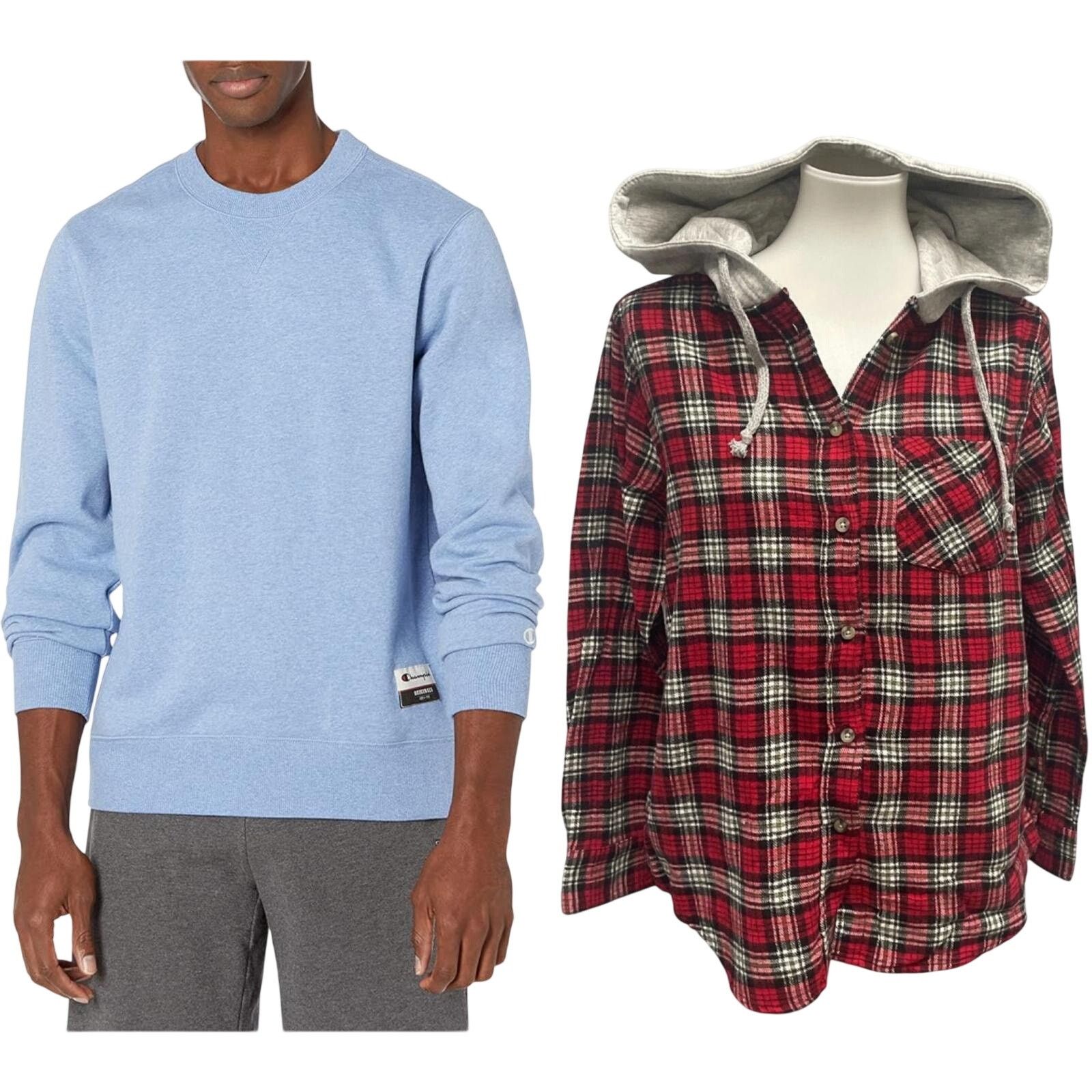 Champion New Champion Unisex Small Sweatshirt w Bonus Flannel Hoodie Size US S / EU 44-46 / 1 - 1 Thumbnail