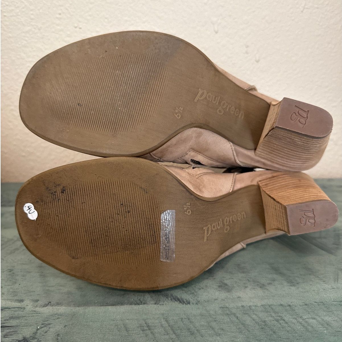 Other Paul Green Size 9 Sabrina Sandal Sisal Nubuk 3 1/2" Heels Size US 9 / IT 39 - 14 Thumbnail