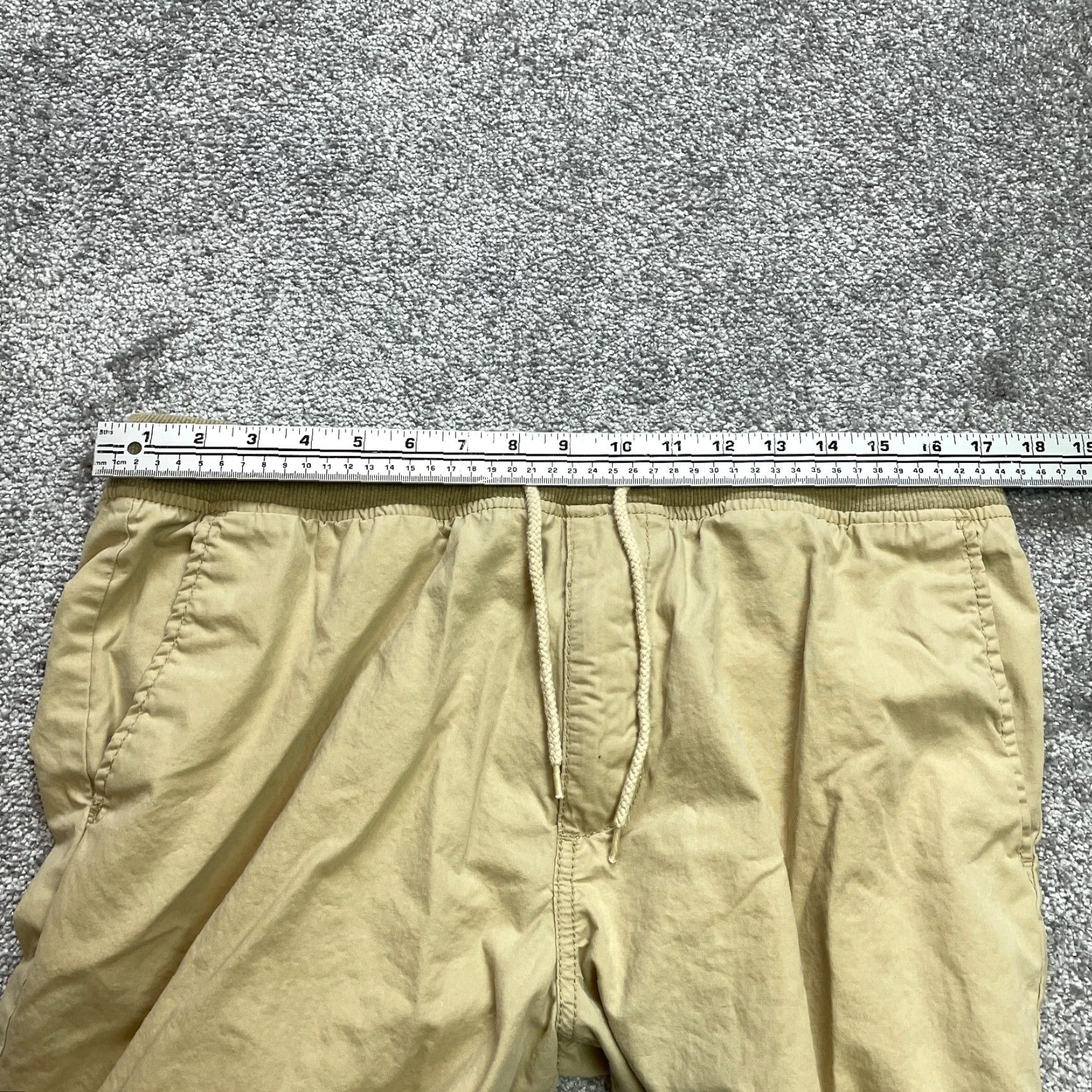 Vintage G & M Sweat Shorts Womens 36 Brown Drawstring Pockets 100% Cotton Regular Inseam 10 in Front Flat Front Casual Size 24" / US 00 / IT 34 - 7 Thumbnail