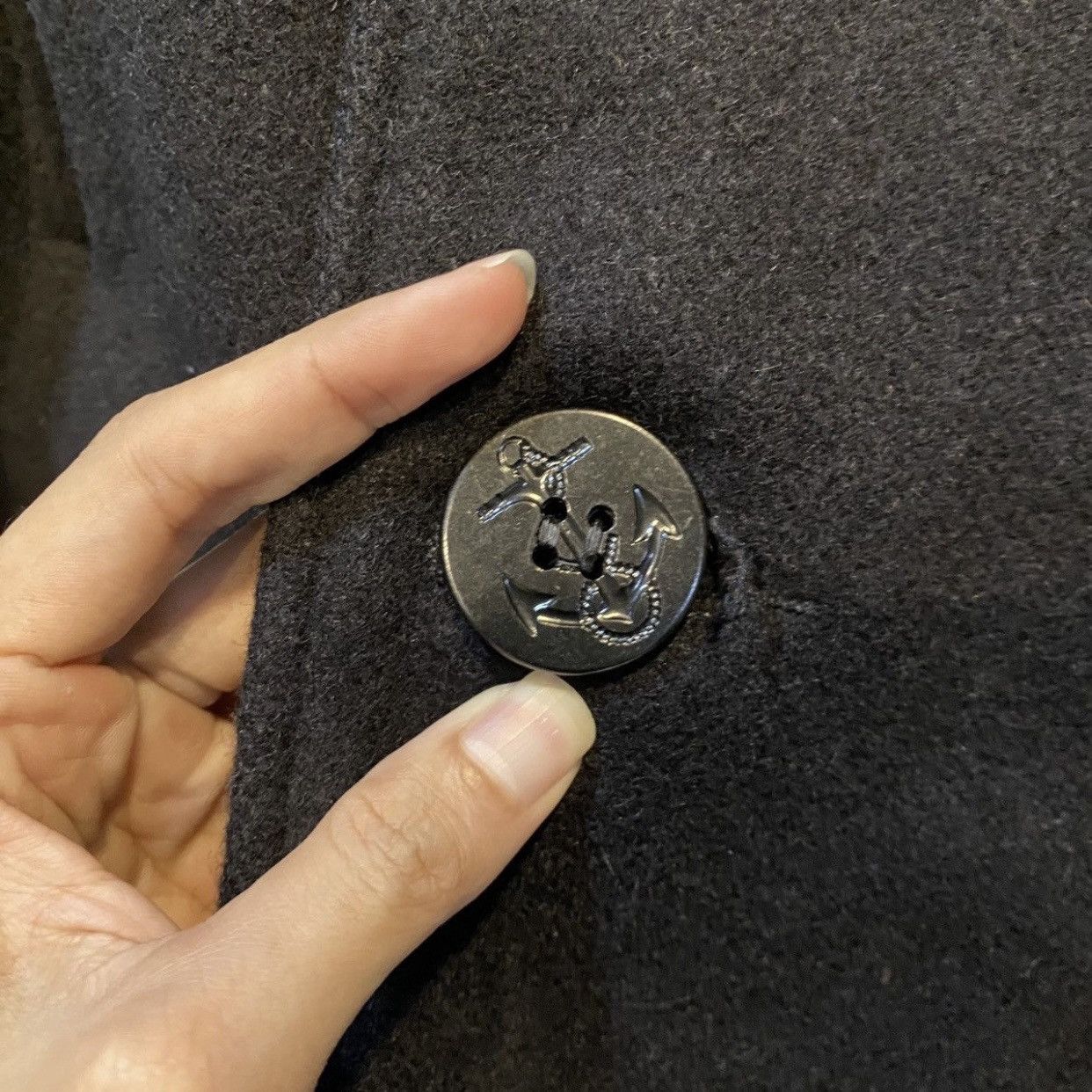 Schott Vtg Schott U.S 740N Pea Coat Wool Jacket - USA 38 Size US S / EU 44-46 / 1 - 10 Thumbnail
