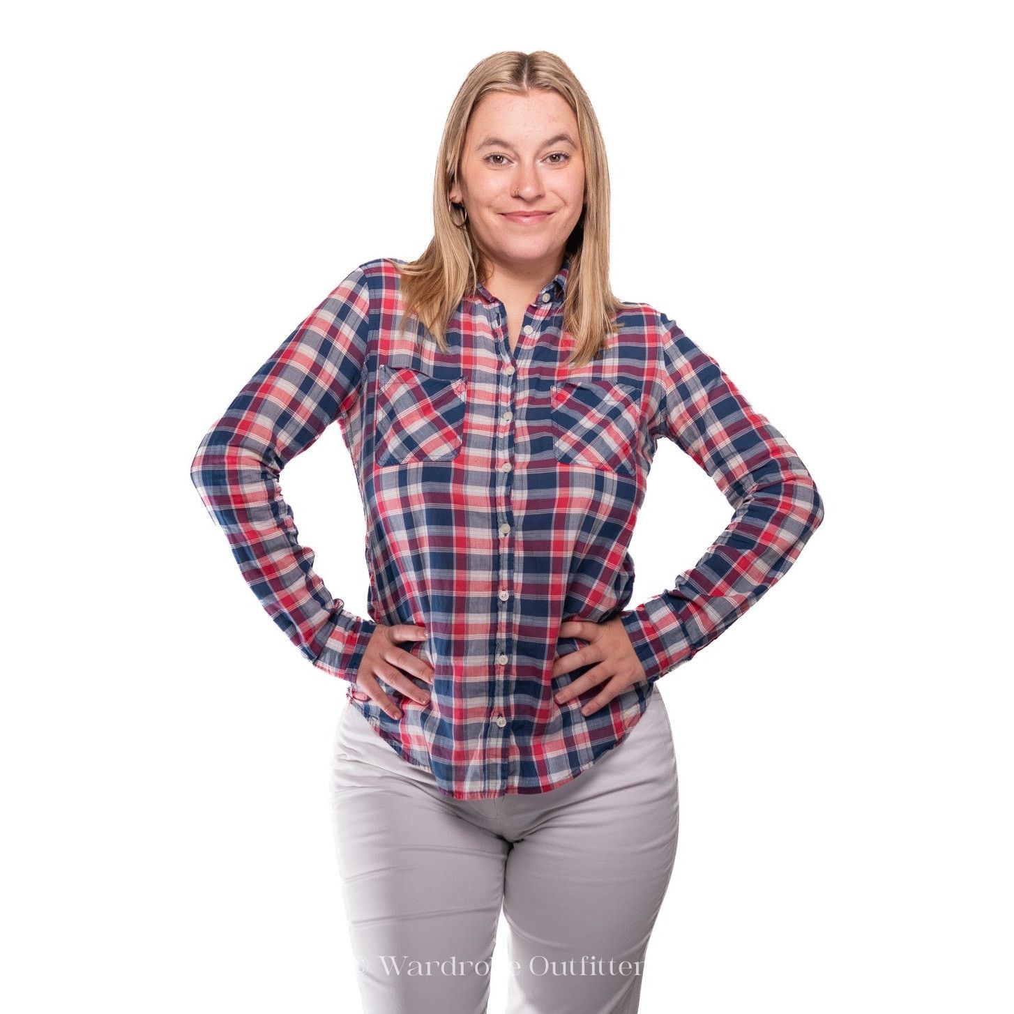 Aeropostale Vintage Y2k Aeropostale Plaid Lace Flannel Size S / US 4 / IT 40 - 1 Thumbnail