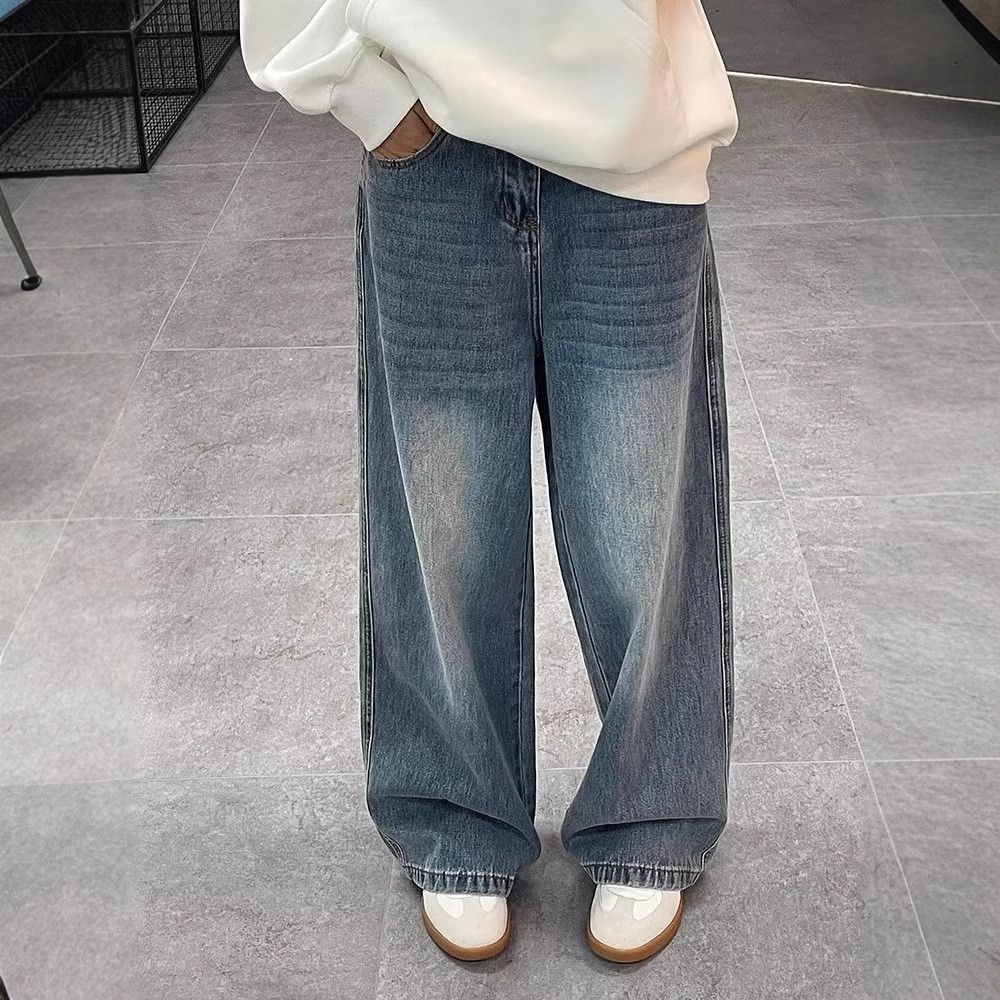 Japanese Brand × Jean Retro loose straight leg wide leg jeans Size US 32 / EU 48 - 6 Thumbnail
