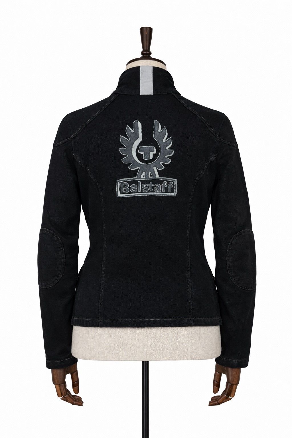 Belstaff Women`s Belstaff Black Big Logo Cotton Jacket Size 46 Size S / US 4 / IT 40 - 2 Thumbnail