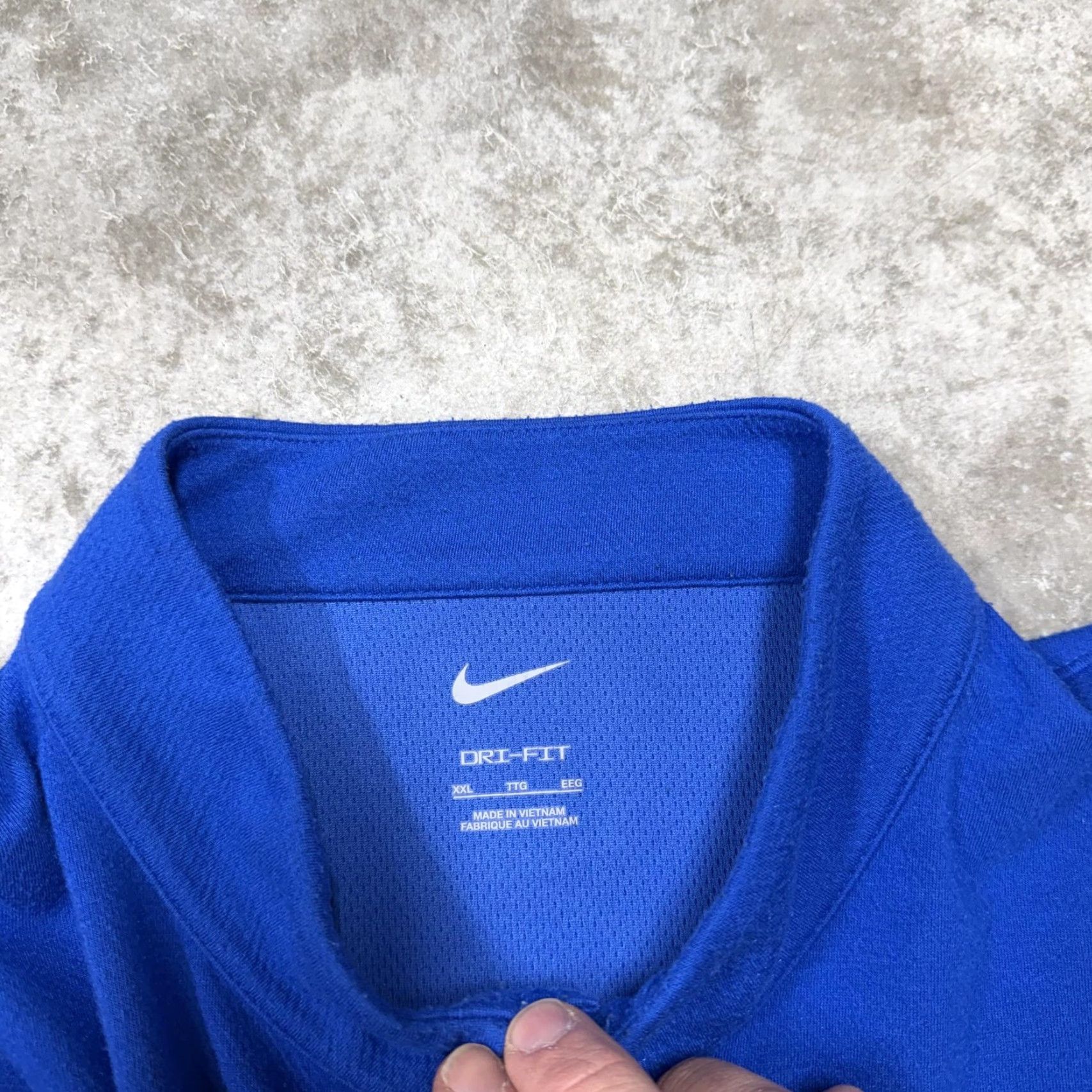 Nike Nike Dri-FIT Pullover Long Sleeve Mens 2XL Blue Mock Neck Training Top Size US XXL / EU 58 / 5 - 4 Thumbnail