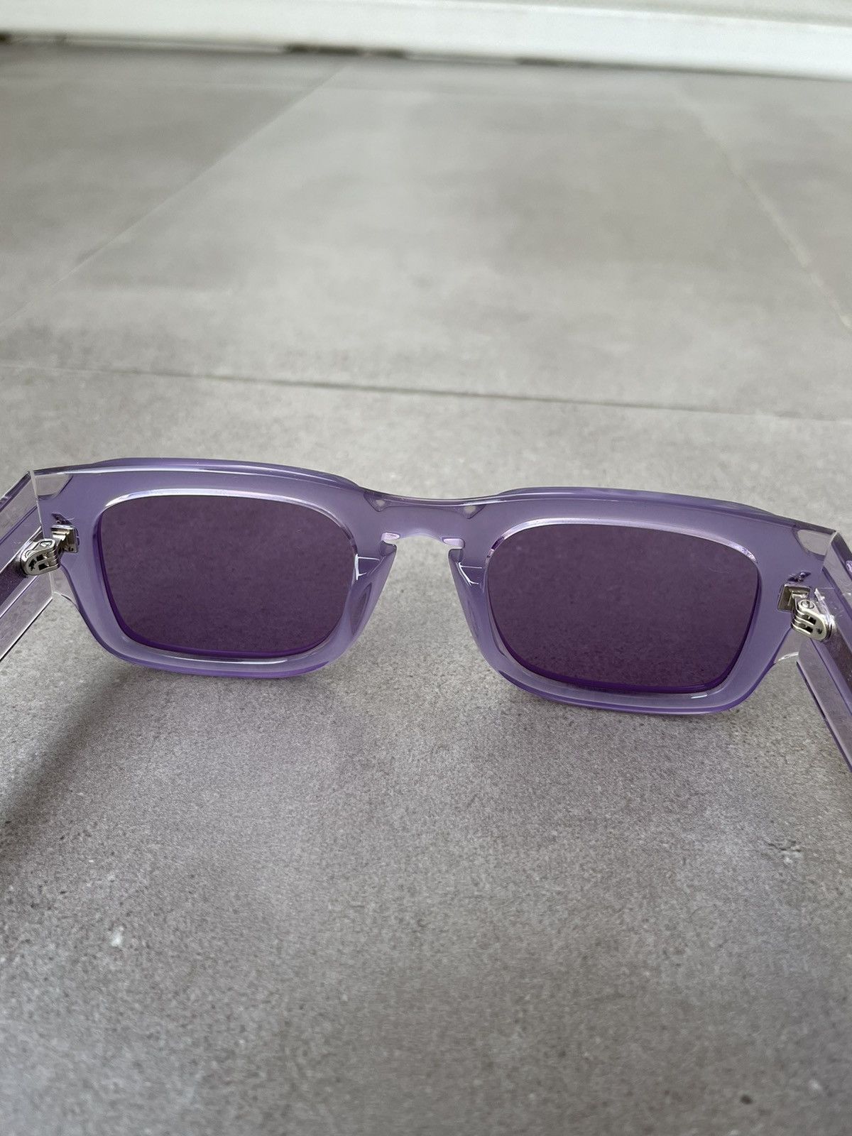 Alexander McQueen × McQ Alexander McQueen !DS! SS23 Alexander Mcqueen MQ0359S Violet Square Sunglasses Size ONE SIZE - 14 Thumbnail