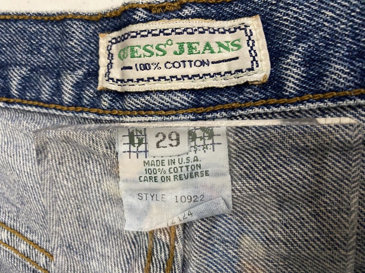 Guess Vtg 90’s Guess Denim Shorts Green Triangle Made in USA 29 Size US 29 - 2 Thumbnail