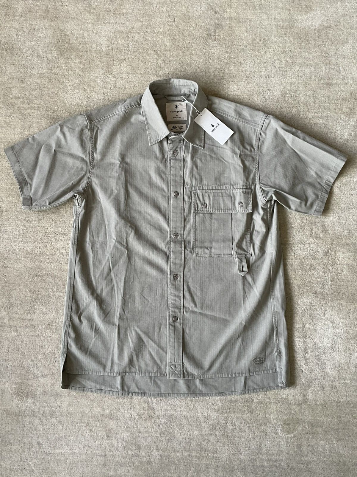 Snow Peak Snow Peak Takibi Light Ripstip Short Sleeve Shirt Light Grey Size US M / EU 48-50 / 2 - 1 Thumbnail