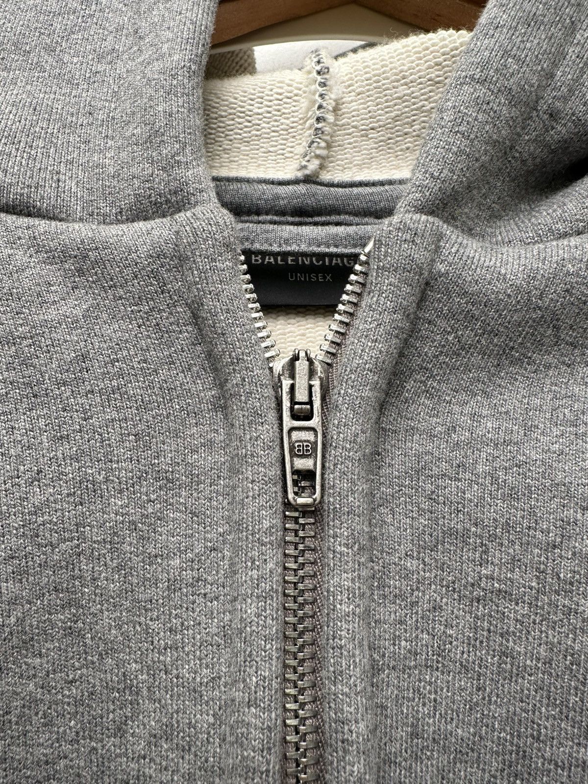 Balenciaga Balenciaga Heavy Grey Zip Hoodie Size US M / EU 48-50 / 2 - 3 Thumbnail