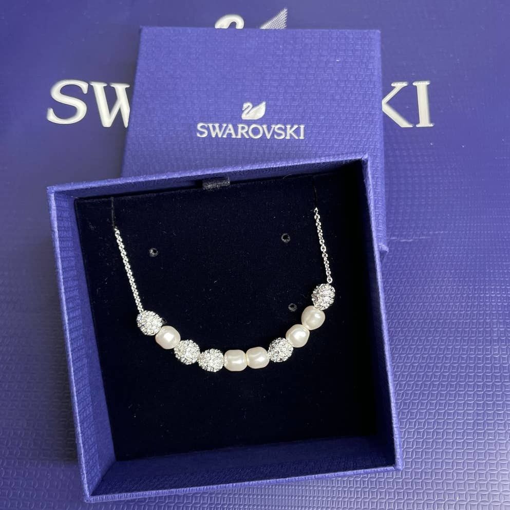 Swarovski Swarovski pear-shaped stones sparkling crystals Choker Size ONE SIZE - 6 Thumbnail