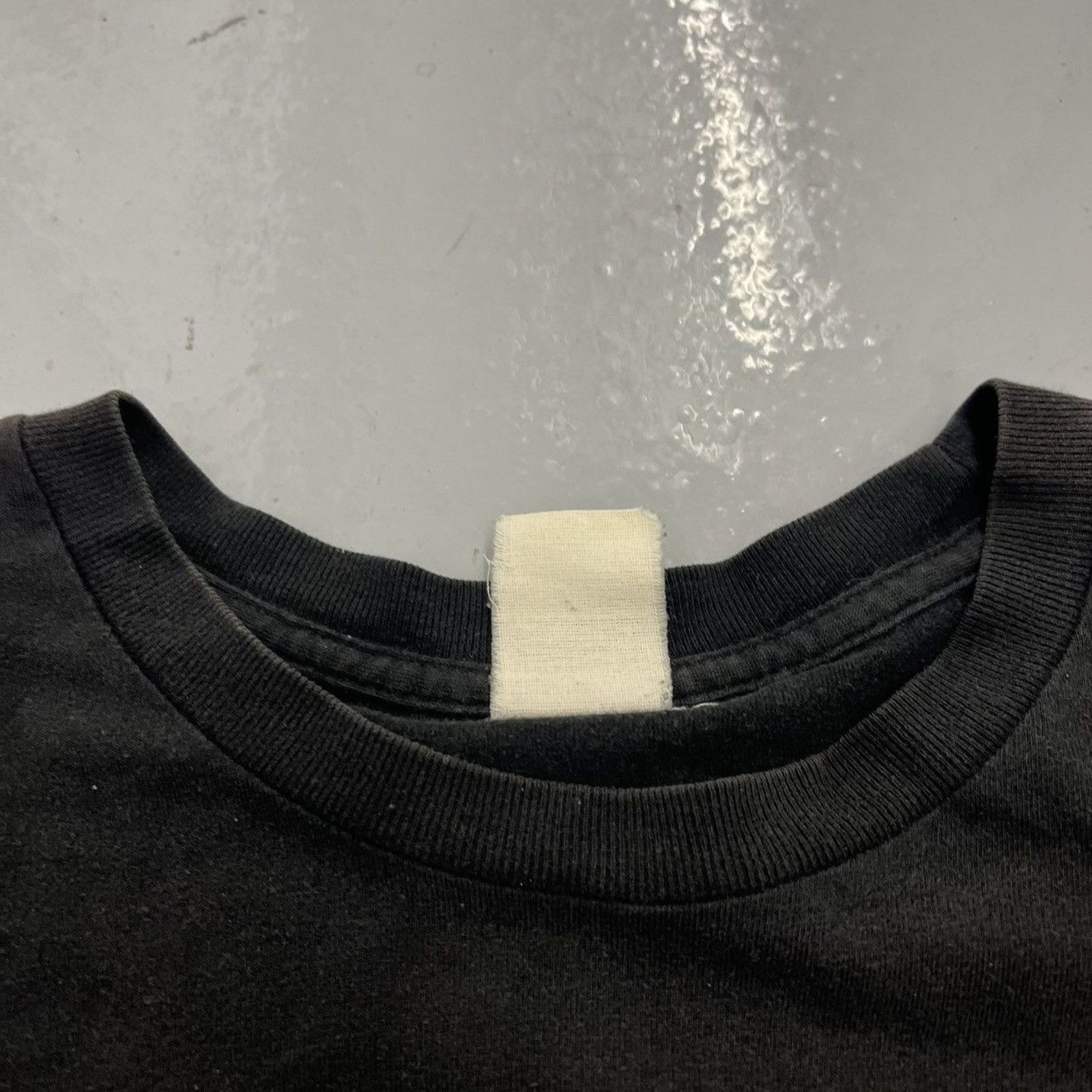 Other Vintage 90s Black Blank Cotton Pocket T-Shirt Size US XL / EU 56 / 4 - 4 Thumbnail