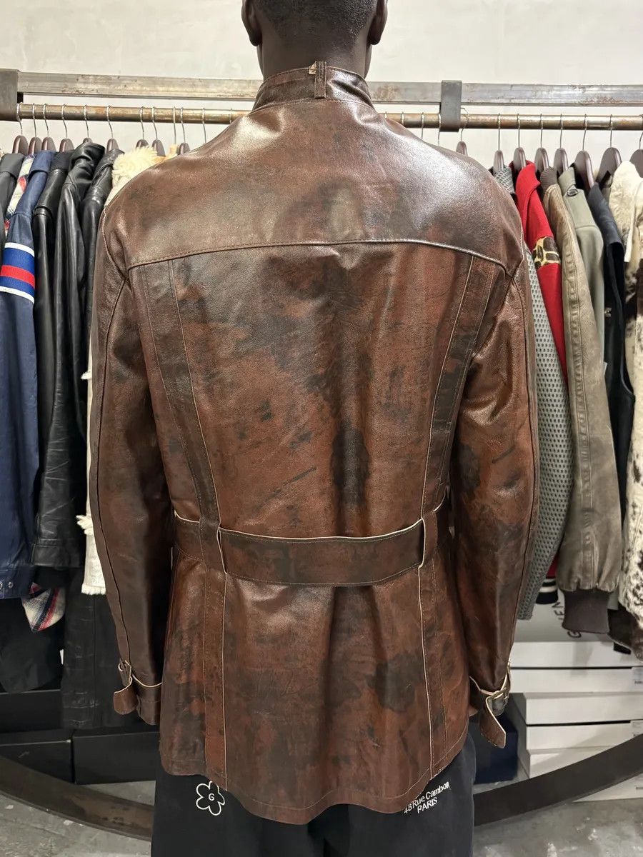 Imperial 2000s Imperial Obscur Brown Leather Straps Jacket Size US M / EU 48-50 / 2 - 2 Thumbnail