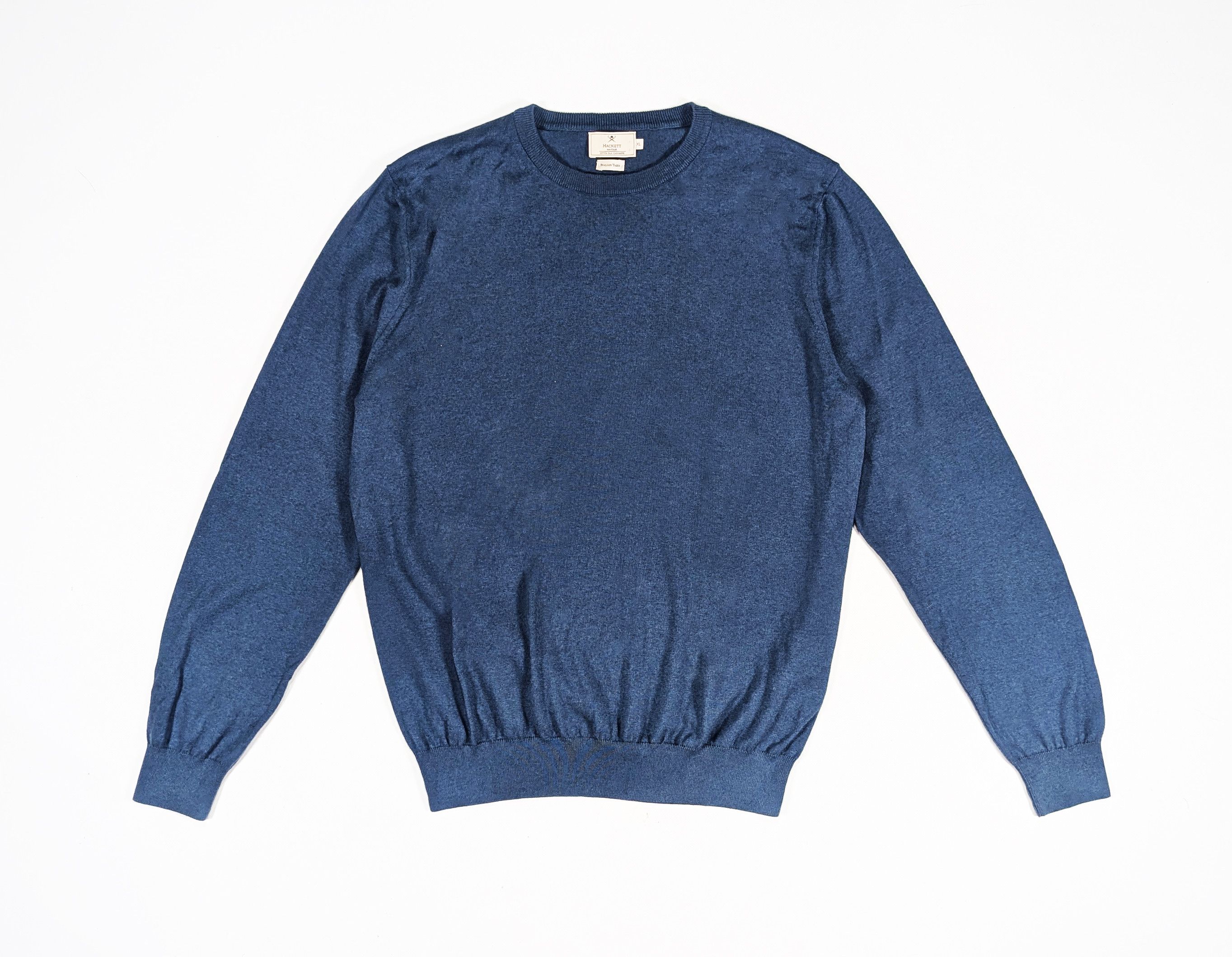 Hackett Hackett Mayfair Cotton Silk Cashmere Elbow Patches Sweater Size US XL / EU 56 / 4 - 1 Thumbnail