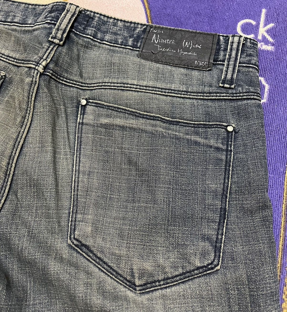 Japanese Brand NUMBER NINE Made in Japan Denim Pant Size US 34 / EU 50 - 5 Thumbnail