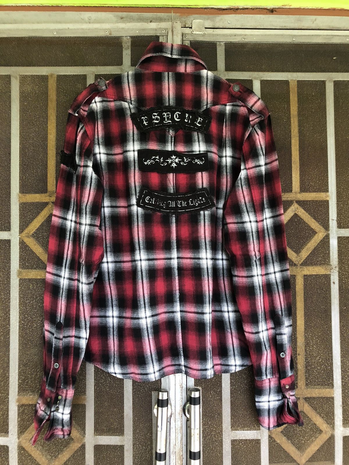 If Six Was Nine Semantic Design Flannel Shirt Size US L / EU 52-54 / 3 - 2 Thumbnail