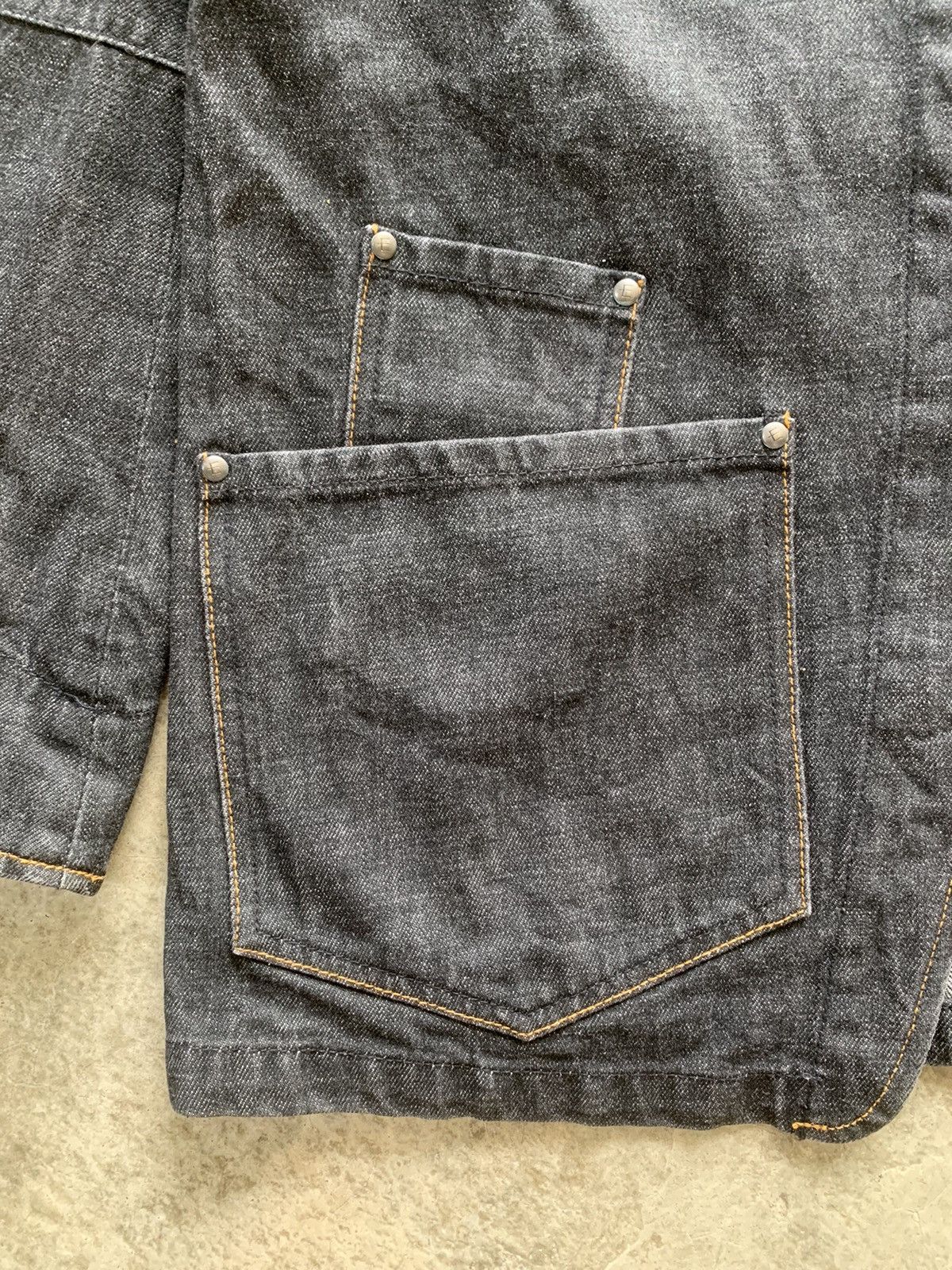 Edwin × Japanese Brand Edwin E-Function Raw Denim Chore Jacket Size US L / EU 52-54 / 3 - 6 Thumbnail
