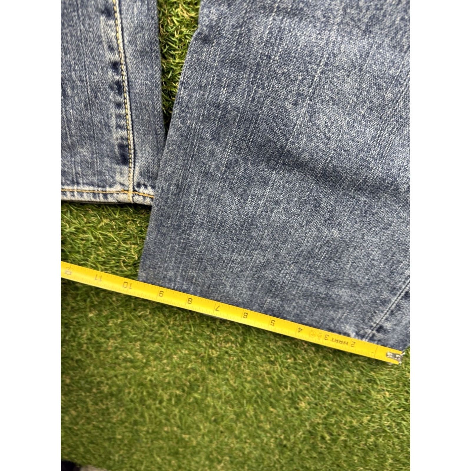 Denime X2 Jeans Mens 33x32 Blue M22 Classic Regular Rise Bootcut Denim Casual Size US 32 / EU 48 - 4 Thumbnail