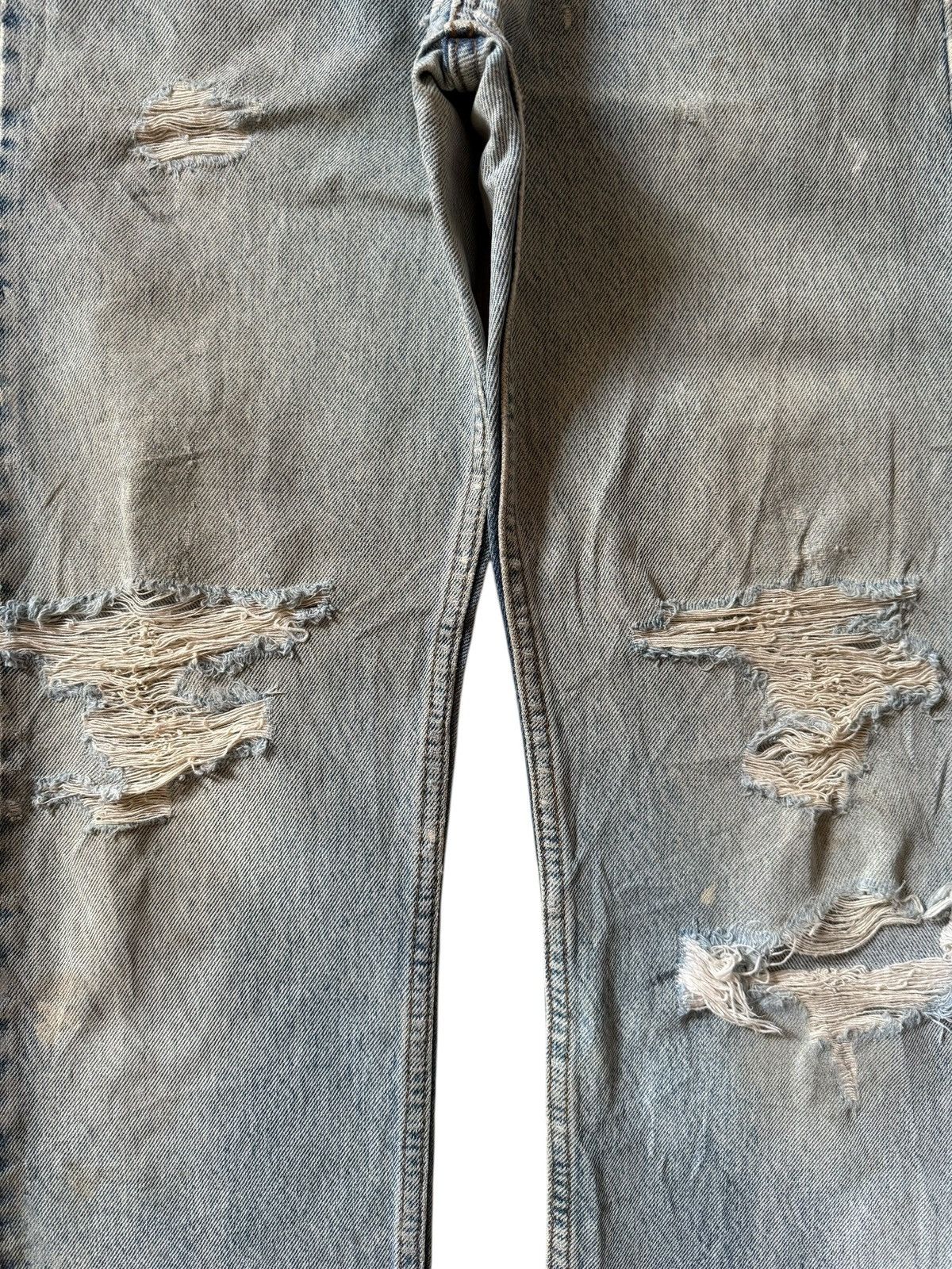 Levi's Vintage 90s Levis 505 Orange Tab Heavy Distressed Jeans Size US 29 - 3 Thumbnail